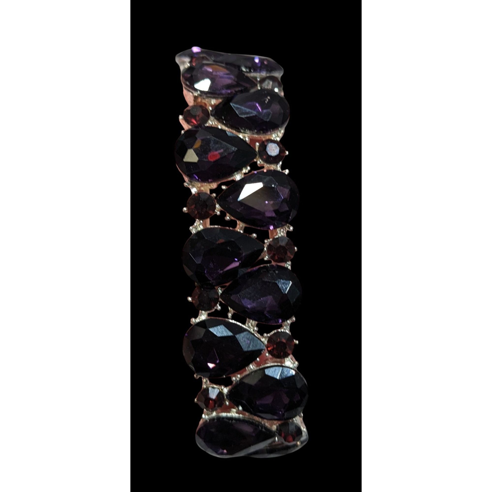 Other Elegant Glam Goth Teardrop Stretch Statement Bracelet With R Size ONE SIZE - 4 Thumbnail
