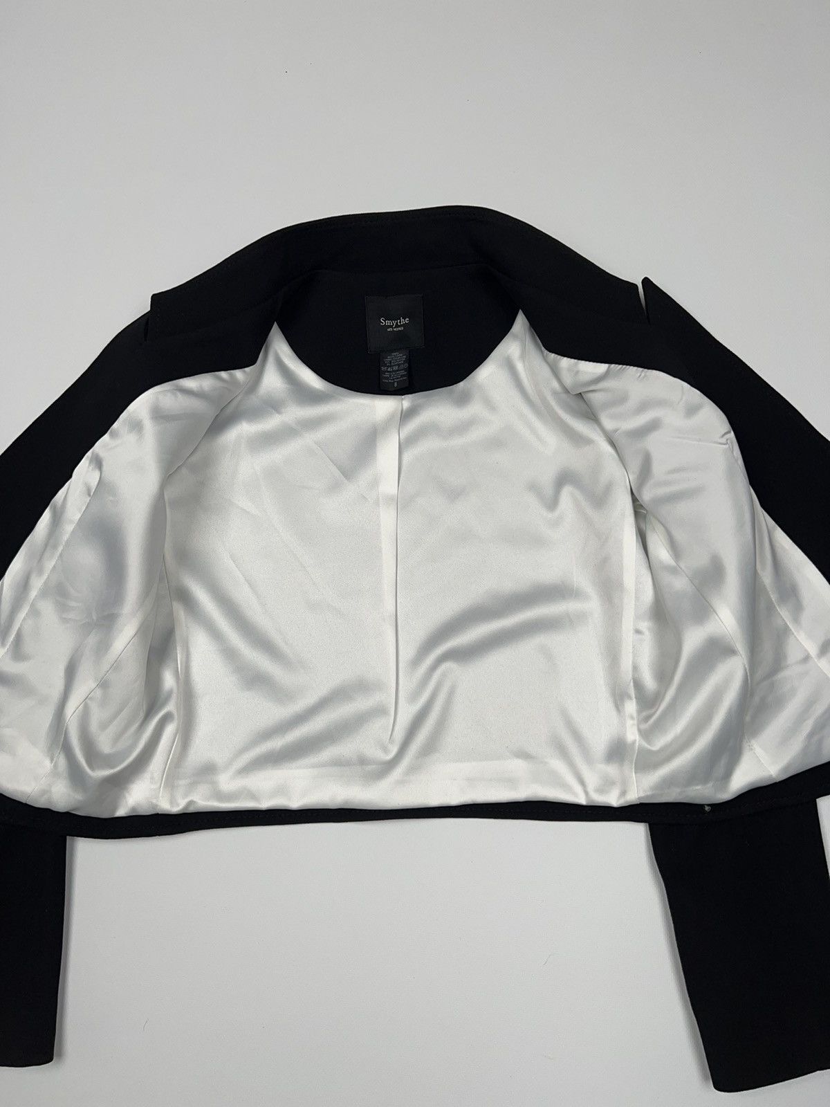 SMYTHE Smythe Crop Blazer Wool Women’s Jacket Canada Size M / US 6-8 / IT 42-44 - 13 Thumbnail