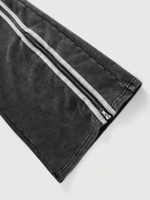 Japanese Brand Washed pants/sweatpants opium PlayboiCarti zipper Size US 34 / EU 50 - 2 Thumbnail