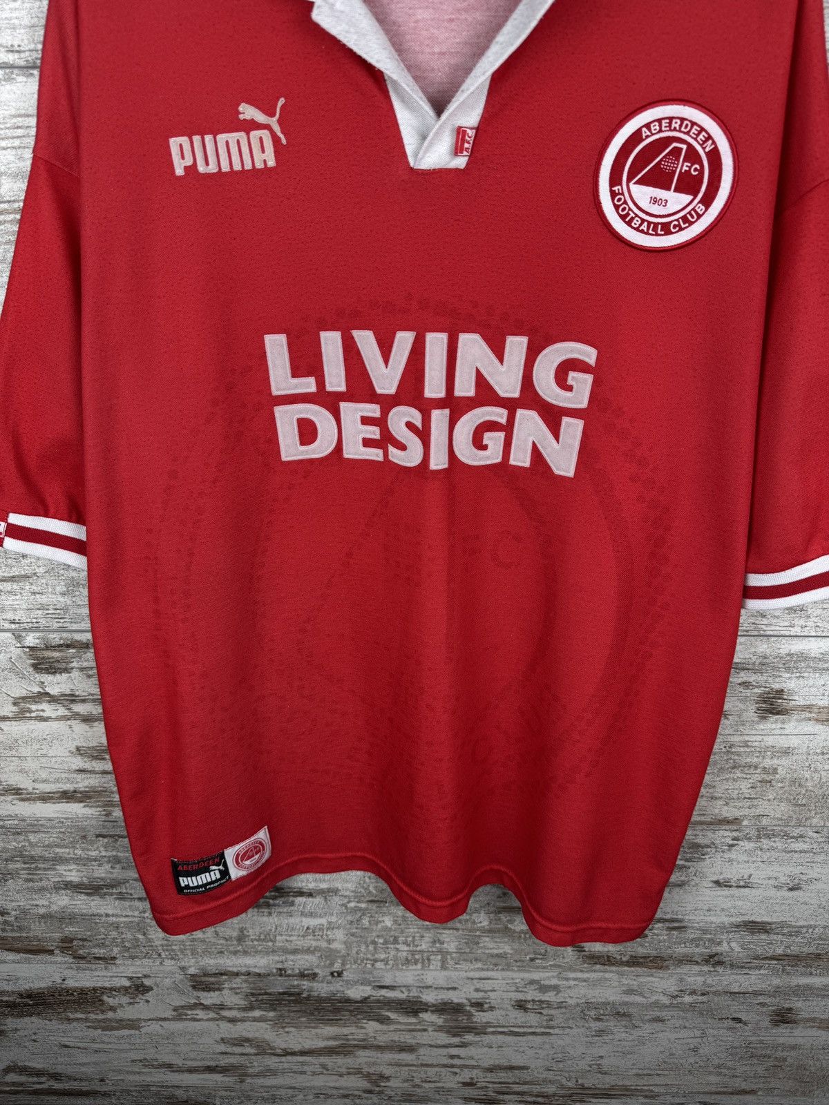 Puma Vintage Puma Aberdeen city T-shirt soccer jersey Scotland Size US L / EU 52-54 / 3 - 4 Thumbnail