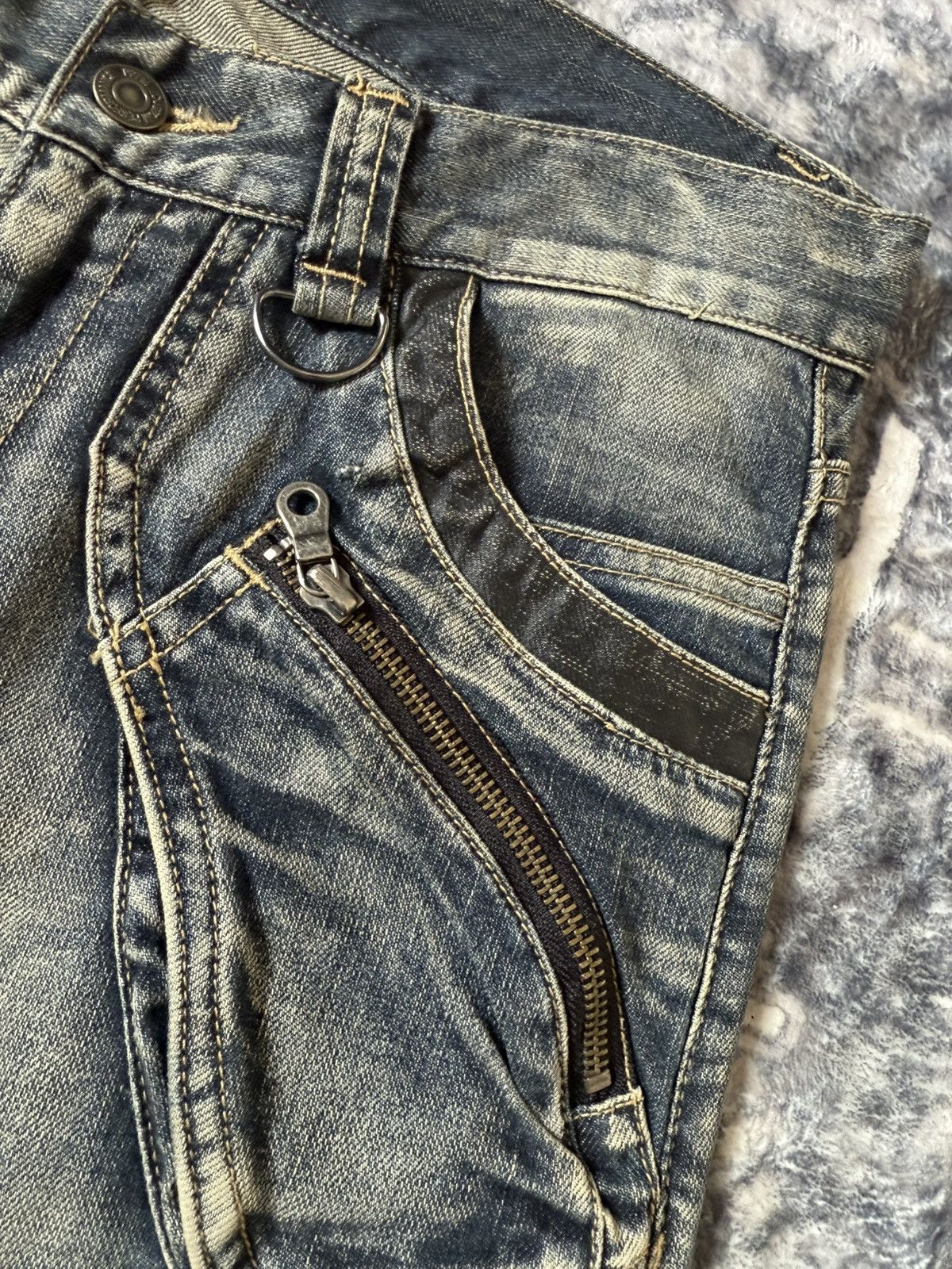 PPFM × The Smiths 2000s PPFM Japan Curve Leg Gun Pocket Jeans Size US 30 / EU 46 - 12 Thumbnail