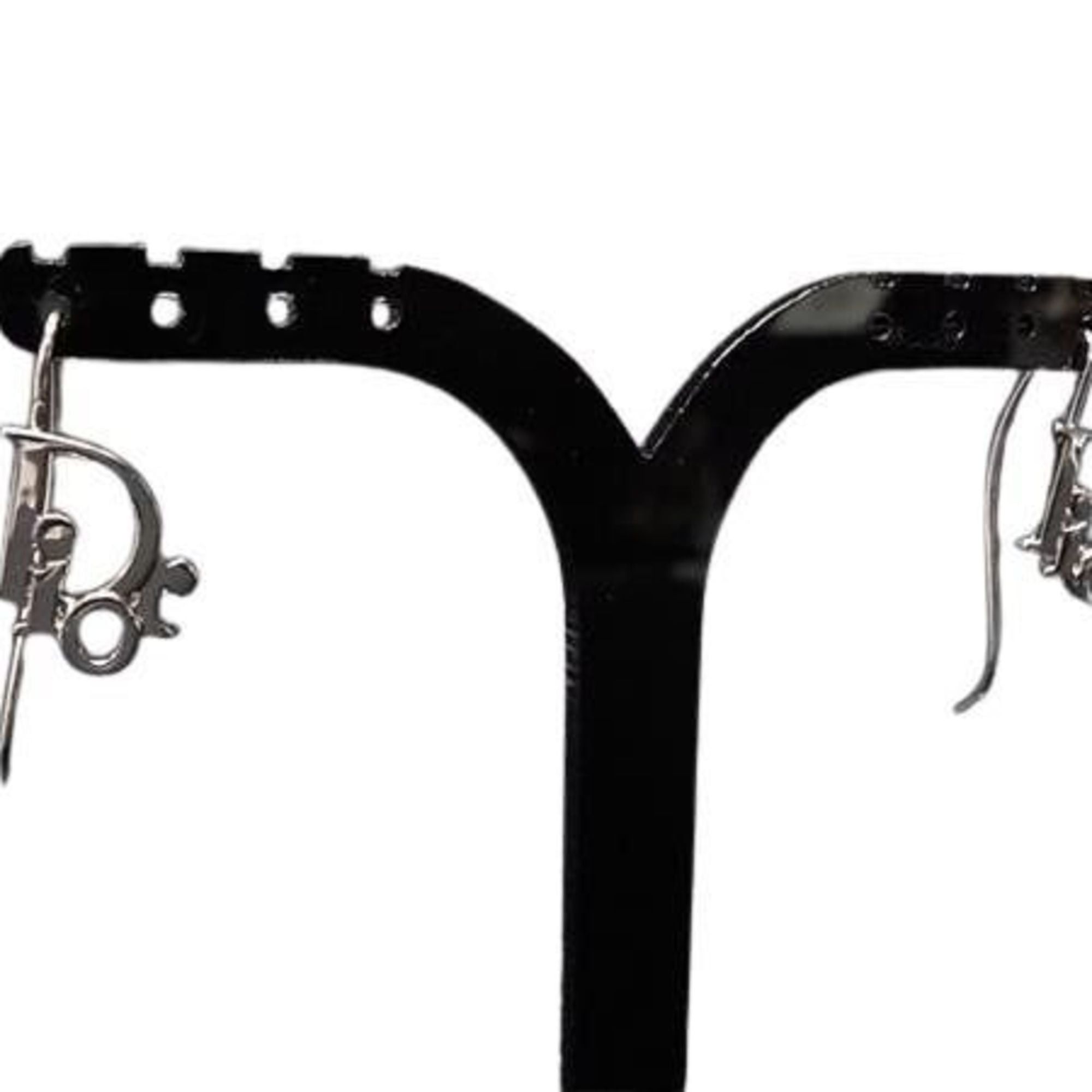 Dior Christian Dior earrings, silver metal, women's, hook type. Size ONE SIZE - 1 Thumbnail