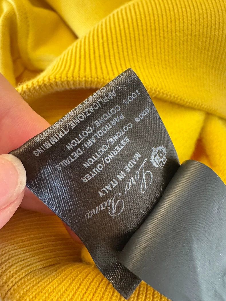Loro Piana LORO PIANA Colorful sheepskin decorated bright yellow hood Size S / US 4 / IT 40 - 5 Thumbnail