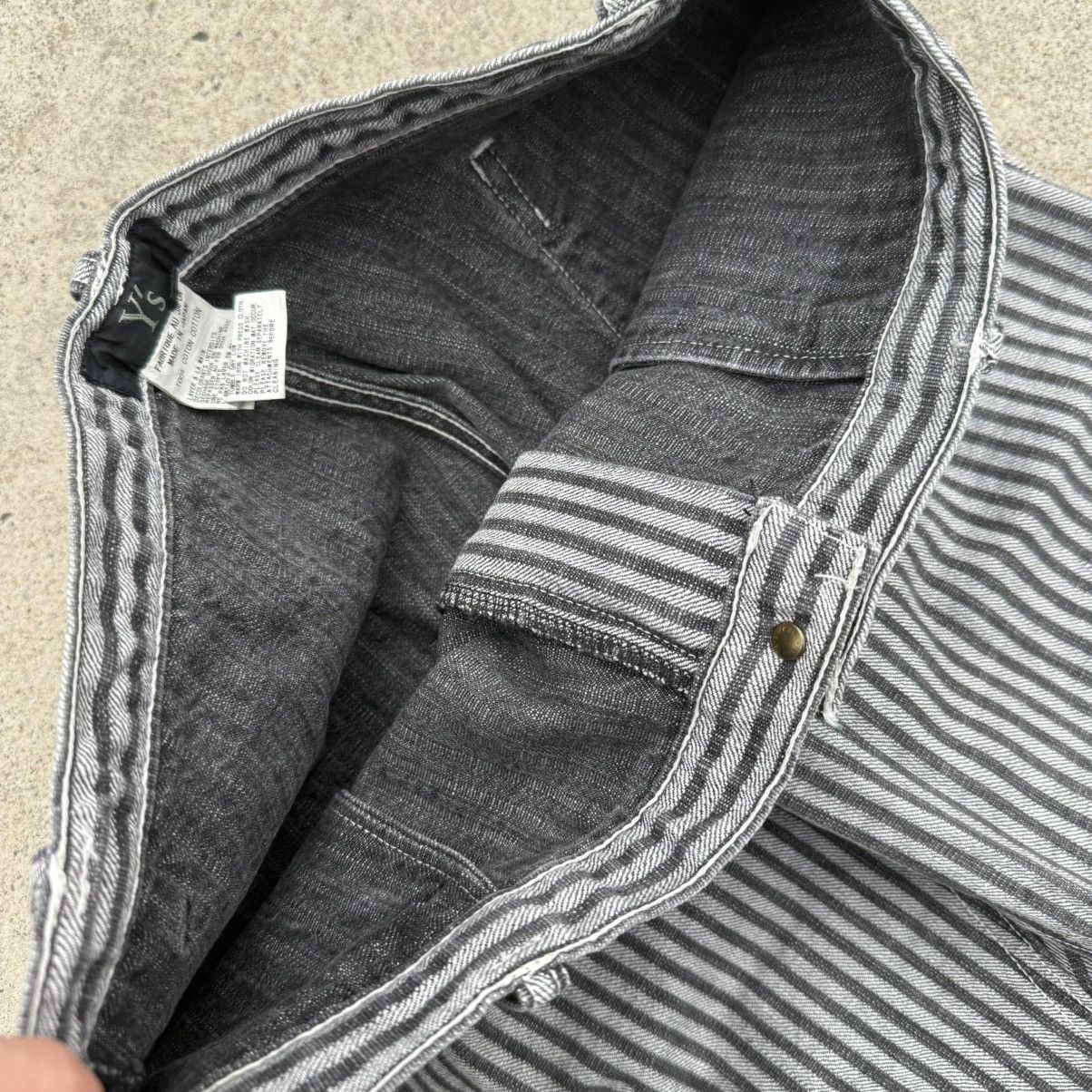 Yohji Yamamoto Y’s Yohji Yamamoto Archive Hickory Stripe Pants Size 2 Japan Size US 31 - 15 Thumbnail