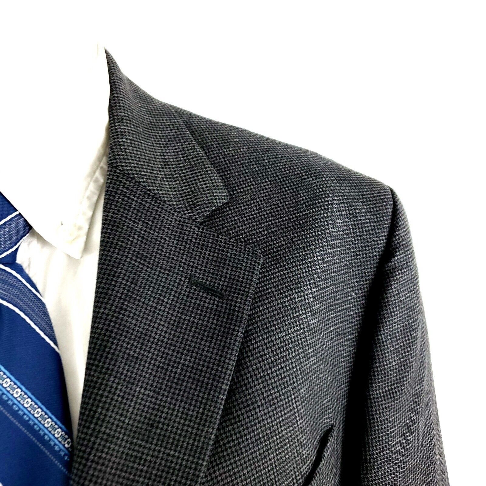 Oscar De La Renta Oscar De la Renta Profile Wool 3 Button Suit Jacket 44L Blac Size 44L - 2 Thumbnail