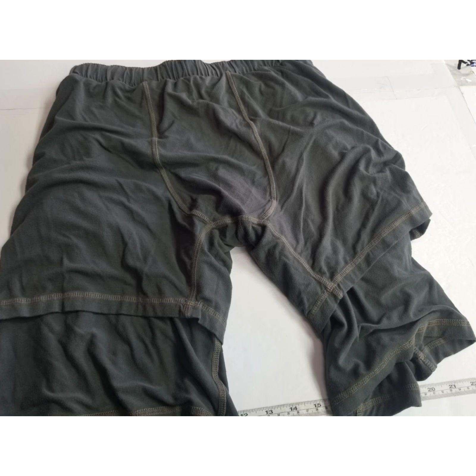 Vintage Ggo Men Shorts L Green Chino Lined Outdoor Comfort Organic Clothier Large Size US 33 - 5 Thumbnail