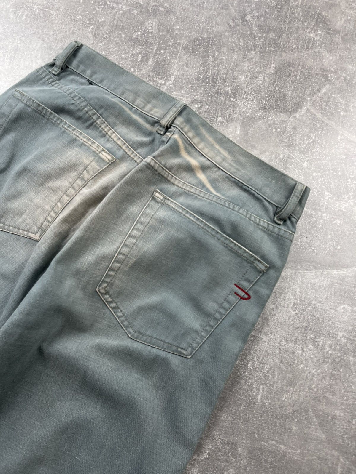 Diesel Diesel Industry Jeans – Faded Green Straight Fit Size US 33 - 6 Thumbnail