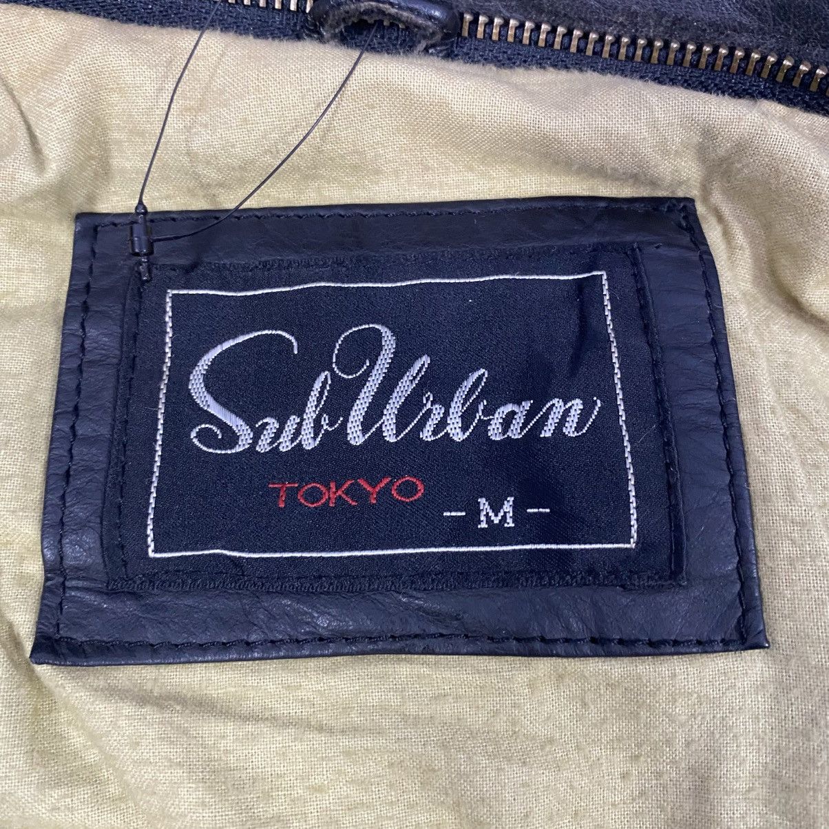 Genuine Leather × Japanese Brand × Vintage 1990s-Vintage Sub Urban Tokyo Guinie Leathers Flight Jacket Size US M / EU 48-50 / 2 - 7 Thumbnail