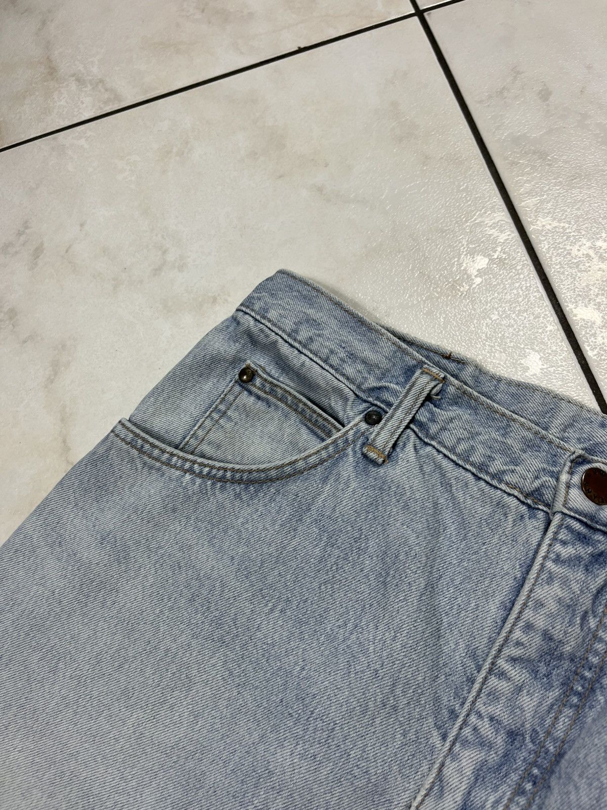 Edwin × Vintage Vintage Edwin newton slim baggy distressed denim pants jeans Size US 34 / EU 50 - 13 Thumbnail