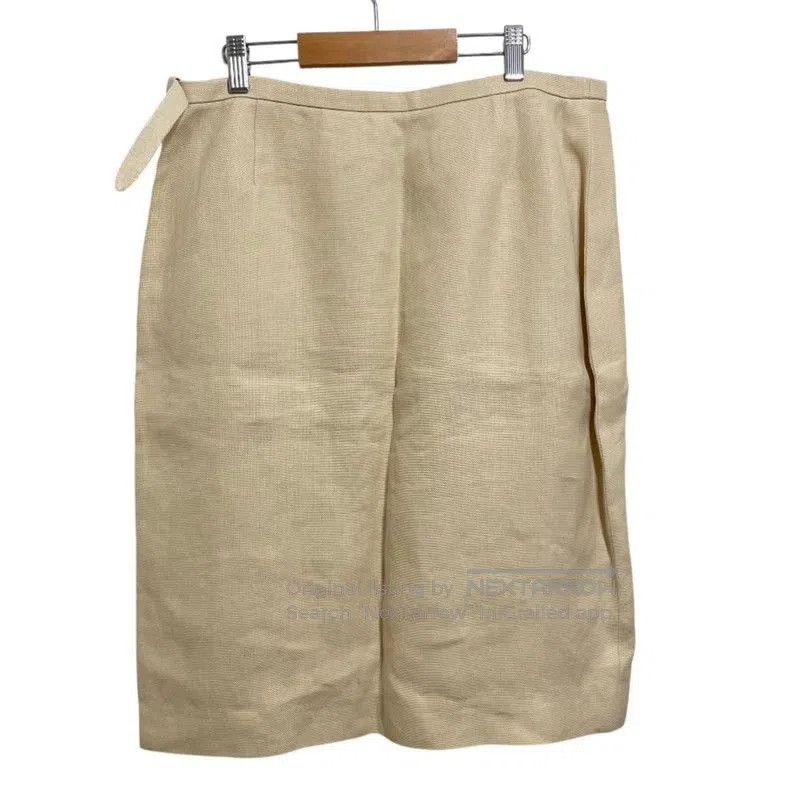 Hermes Hermes Linen Midi Skirt. Size US 32 / EU 48 - 2 Thumbnail