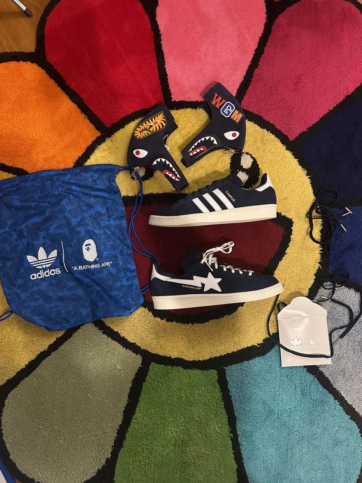 Adidas Adidas Campus 80s x BAPE Low 30th Anniversary Blue F&F Size US 10.5 / EU 43-44 - 1 Thumbnail