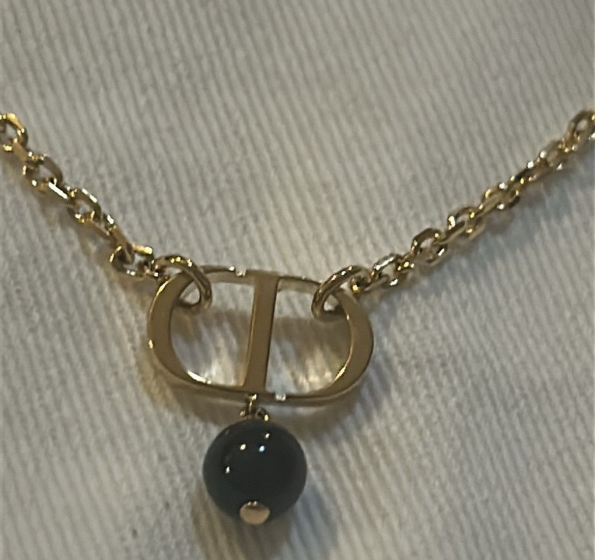 Dior Christian Dior PETIT CD NECKLACE Gold-Finish Metal Size ONE SIZE - 3 Thumbnail