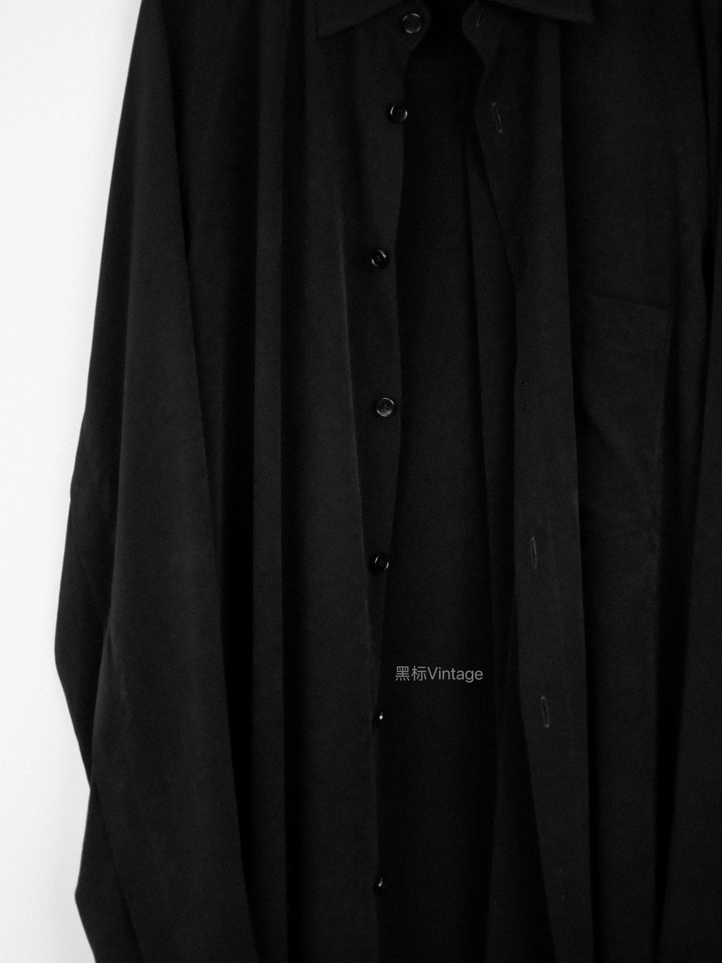Yohji Yamamoto Yohji Yamamoto 19AW Vtg Triacetate Long Shirt Unisex 9/10 Size US L / EU 52-54 / 3 - 2 Thumbnail