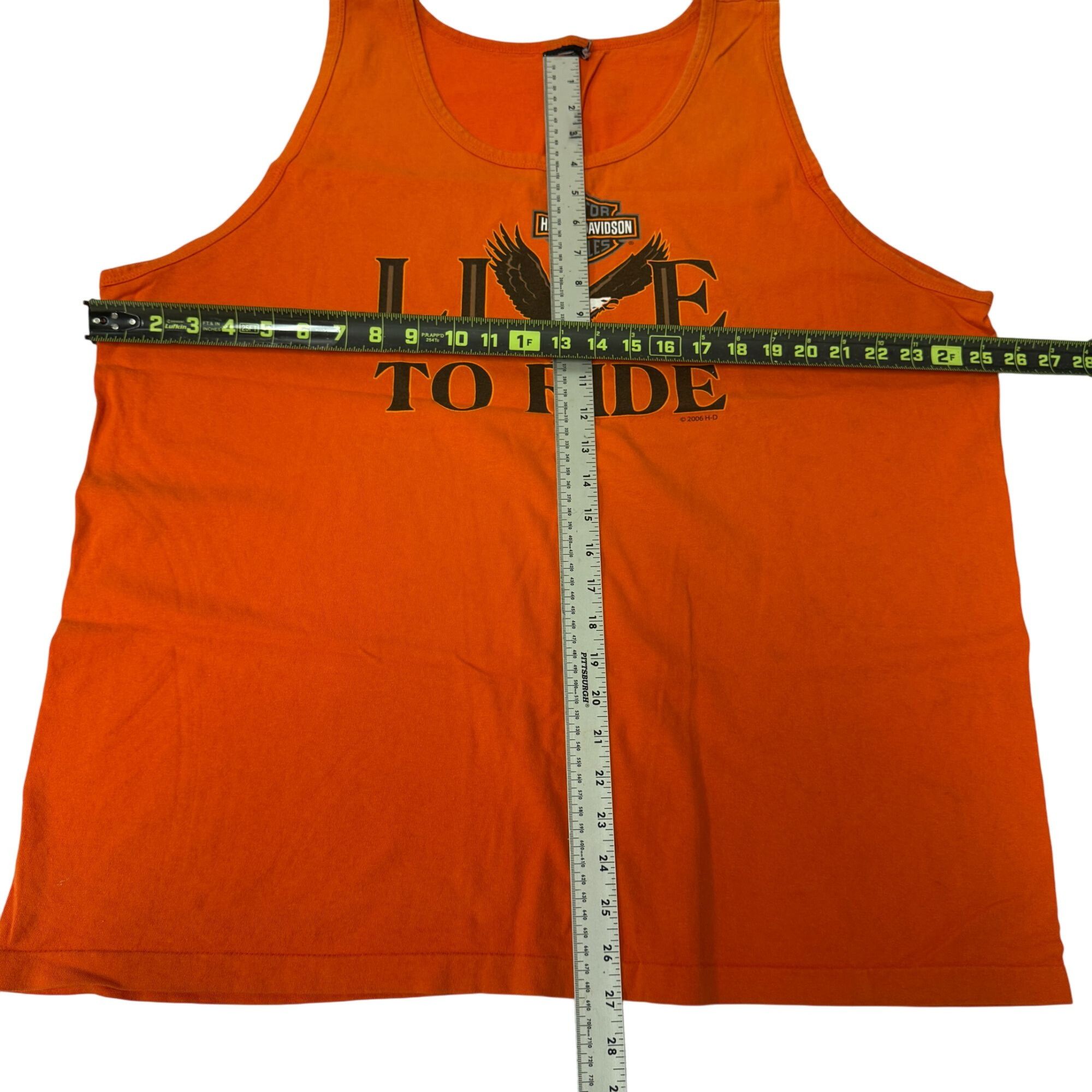 Harley Davidson H-D Motorcycle LIVE to RIDE Tank Top BIKER Muscle Shirt XL Size US XL / EU 56 / 4 - 7 Thumbnail