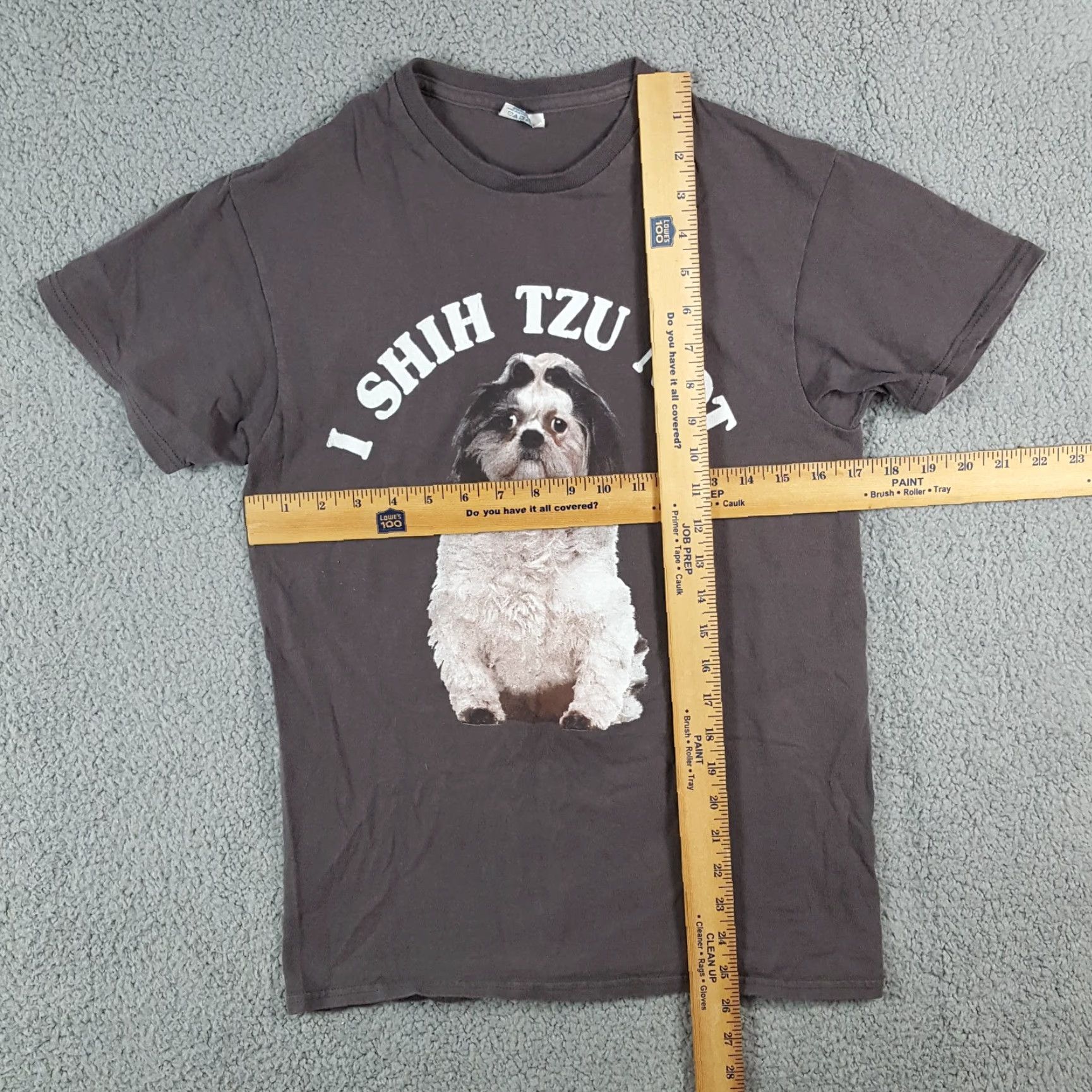 Delta VINTAGE Delta T-Shirt Women S Gray Shih Tzu Dog Funny Vintage 90s Y2K Puppy Cute Casual Short Sleeve Crew Neck Mens Womens Girls Boys Size S / US 4 / IT 40 - 7 Thumbnail
