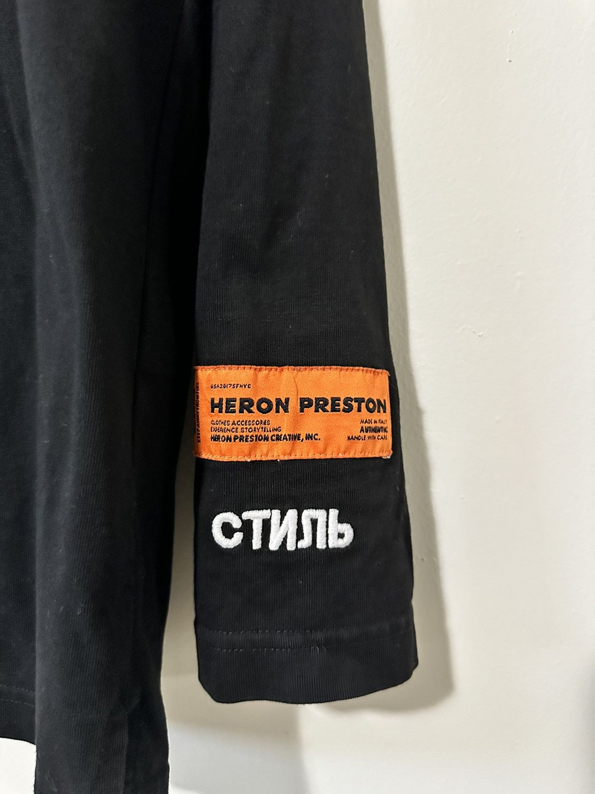 Heron Preston heron preston black long-sleeve t-shirt Size US S / EU 44-46 / 1 - 3 Thumbnail