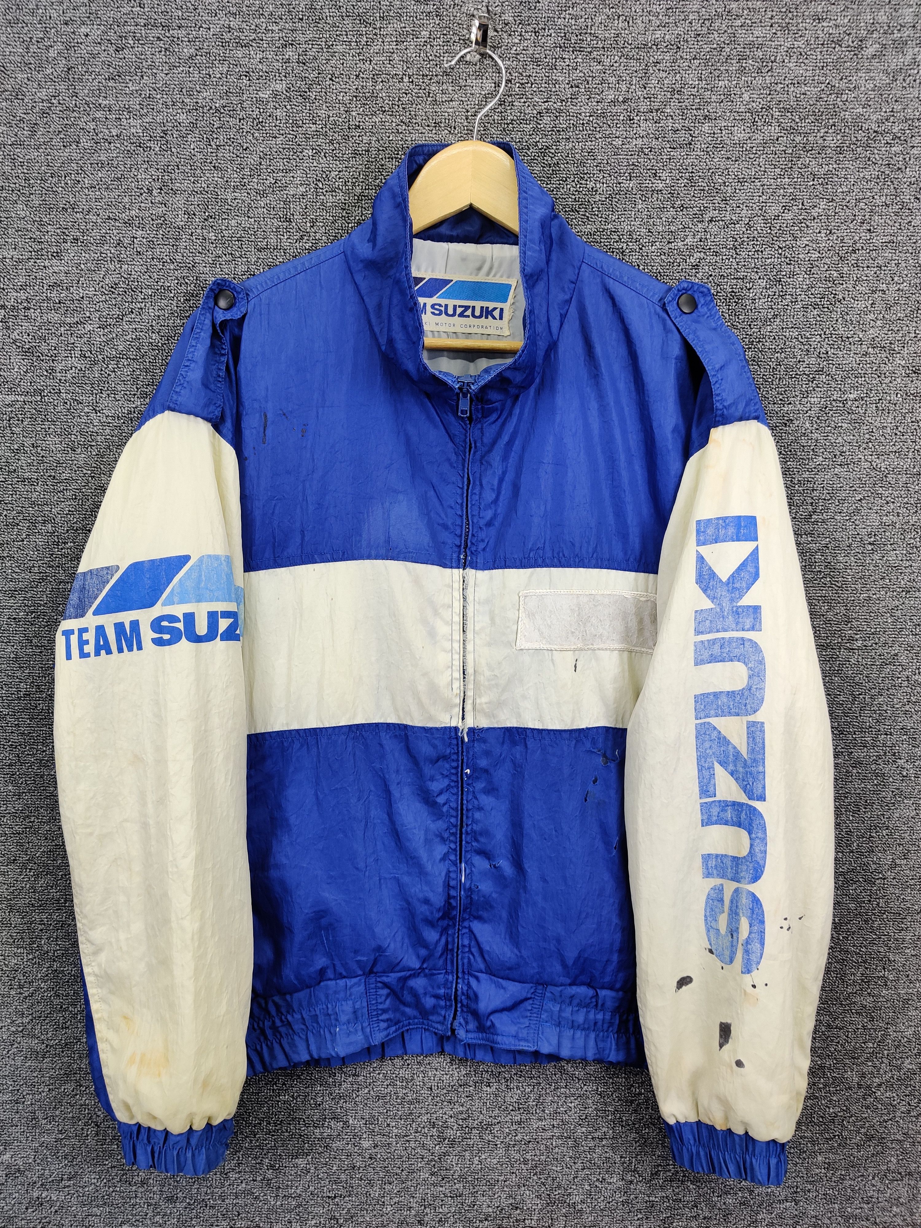Vintage Vintage 90s Team Suzuki Racing Motorsports Jacket Size US L / EU 52-54 / 3 - 4 Thumbnail