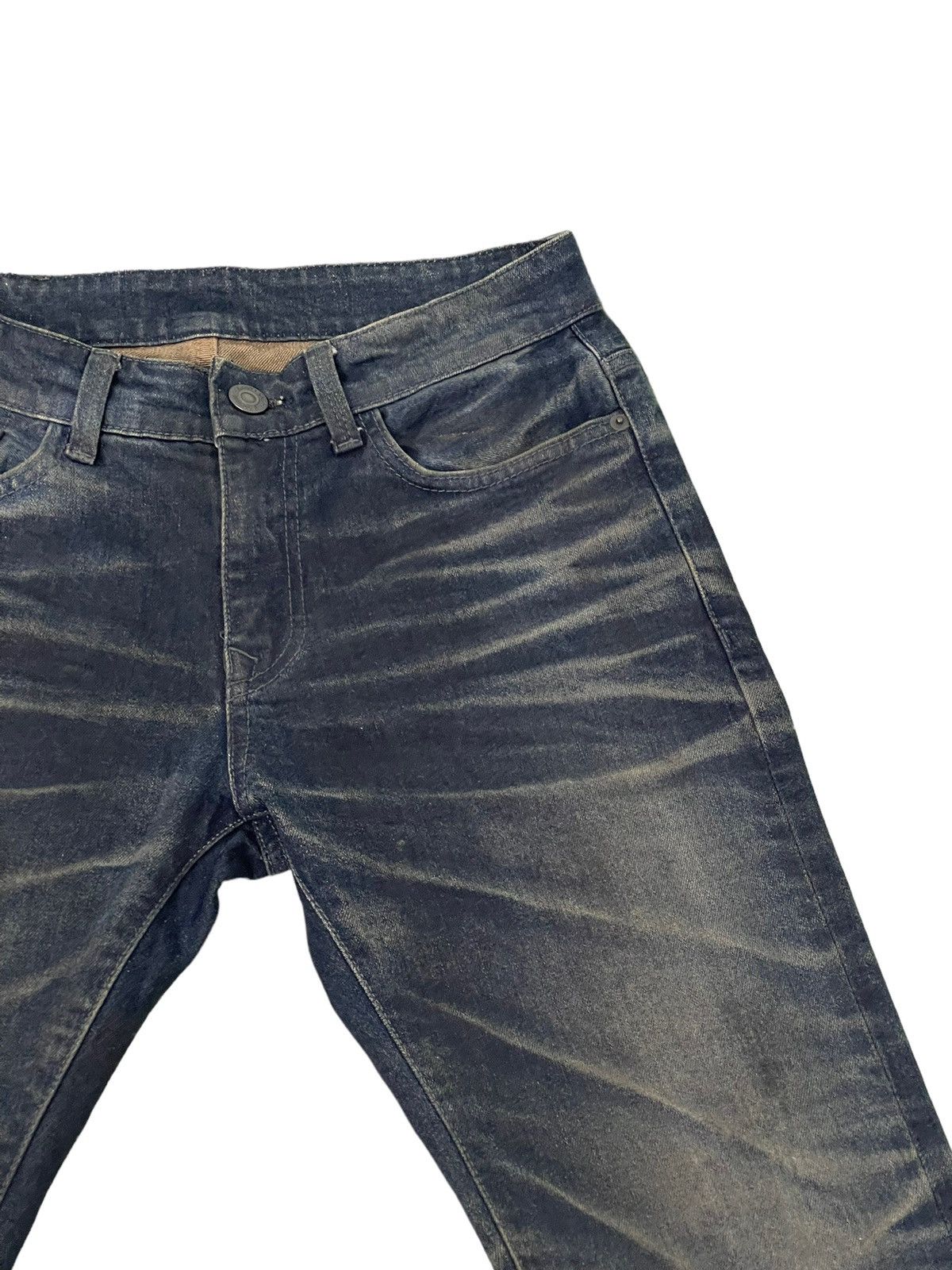 Japanese Brand Flare Jeans Slim AVH Distress Stretch Boot Cut 6🟦4 Size US 30 / EU 46 - 9 Thumbnail