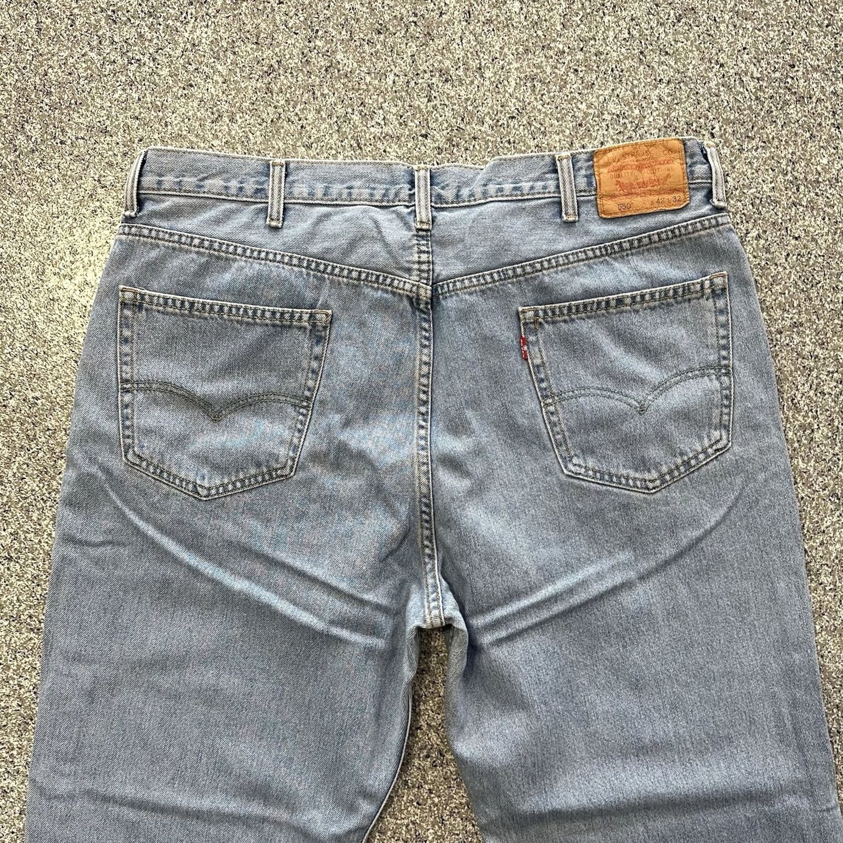 Levi's Levi's 550 Jeans Straight Jeans Mens 40x31 Light Blue Cotton Denim Regular 5-Pocket Vintage No Size US 40 / EU 56 - 5 Thumbnail