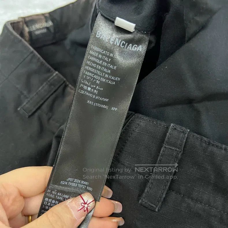 Balenciaga Balenciaga size XXS Distressed pocket work pants Size US 27 - 4 Thumbnail