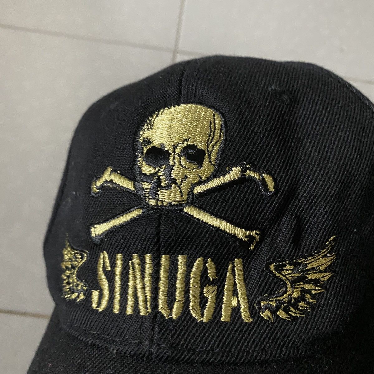 Japanese Brand Skull Sinuga Golden Hat Size ONE SIZE - 7 Thumbnail