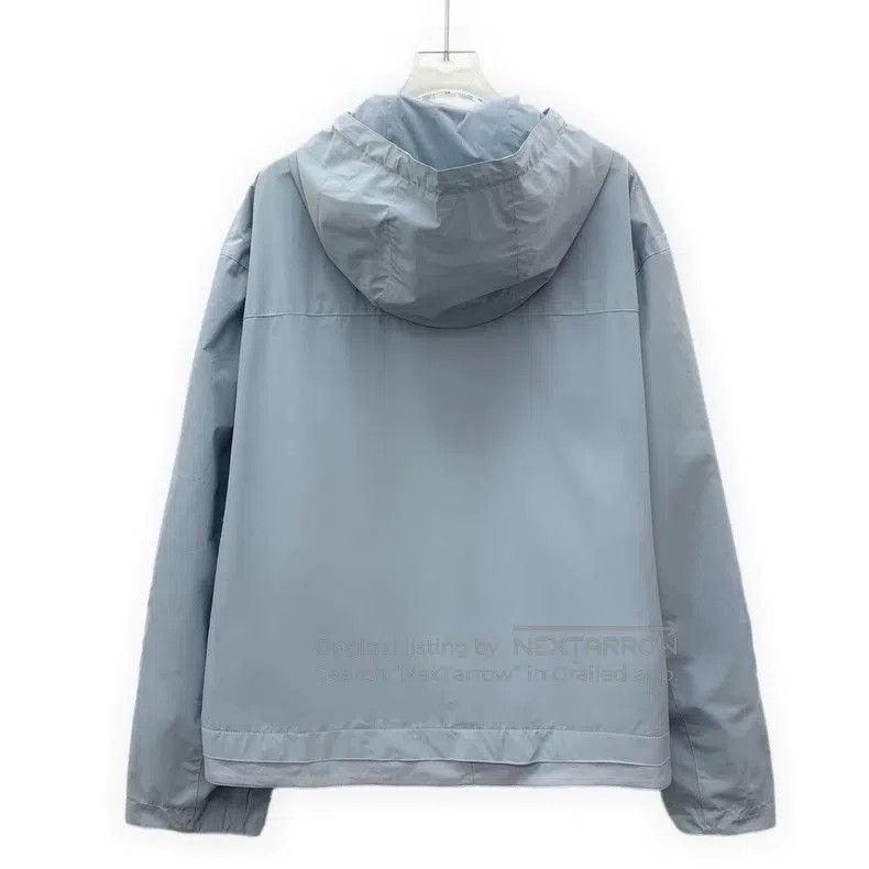 Hermes Hermes Light Blue Hooded Zip-Up Long Sleeve Jacket Coat Size US M / EU 48-50 / 2 - 2 Thumbnail