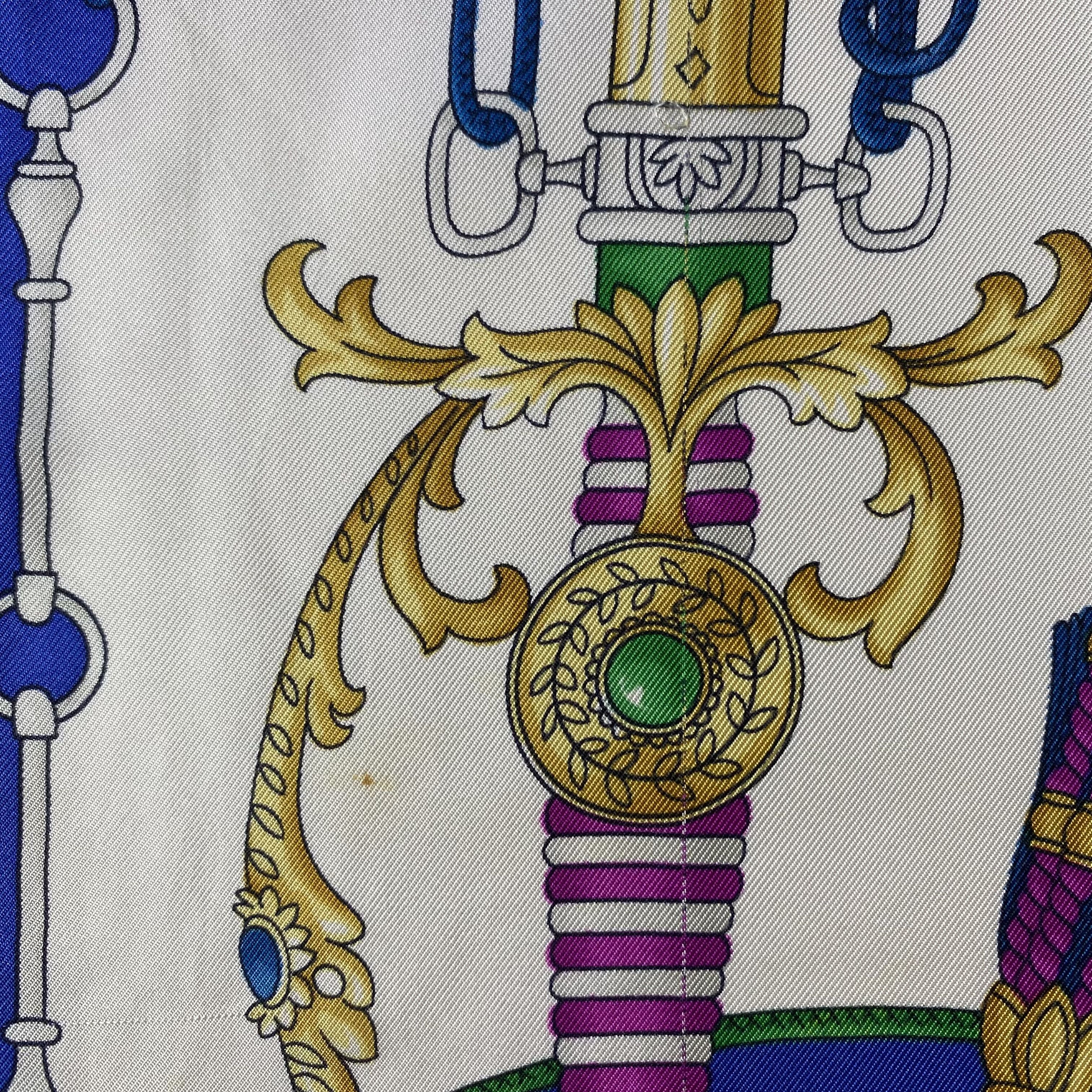 Vintage Vintage Italian Comtesse Silk Scarf SS038 Size ONE SIZE - 6 Thumbnail