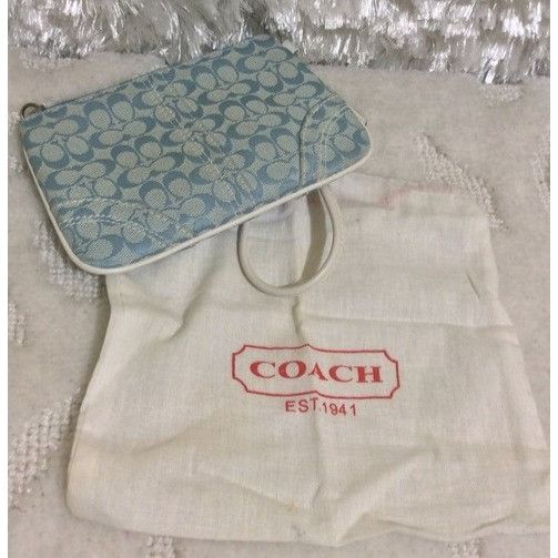 Coach Vintage Blue and white Coach logo wristlet Size ONE SIZE - 2 Thumbnail