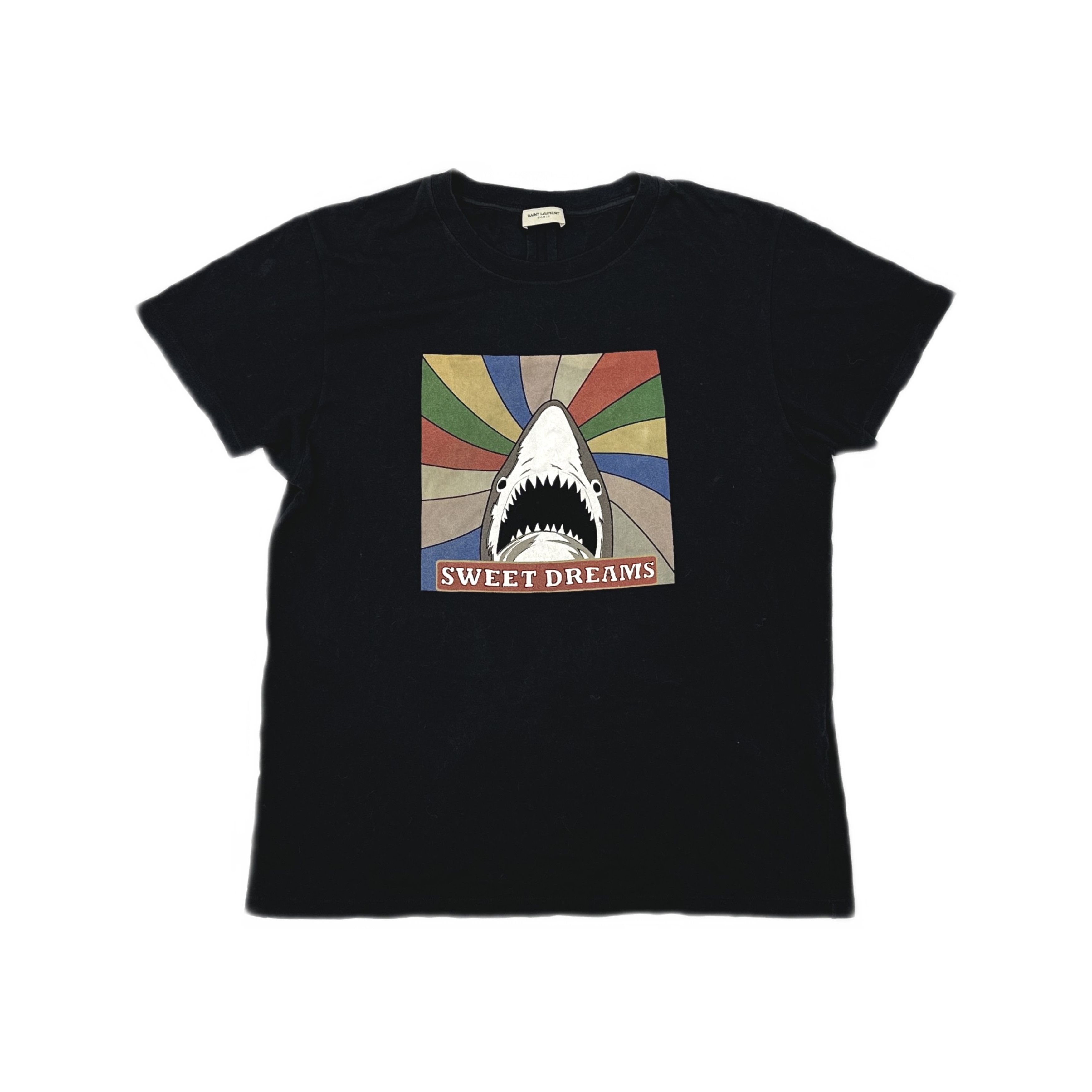 Saint Laurent Paris Saint Laurent Sweet Dreams Shark Graphic T-Shirt XL Size US XL / EU 56 / 4 - 1 Thumbnail