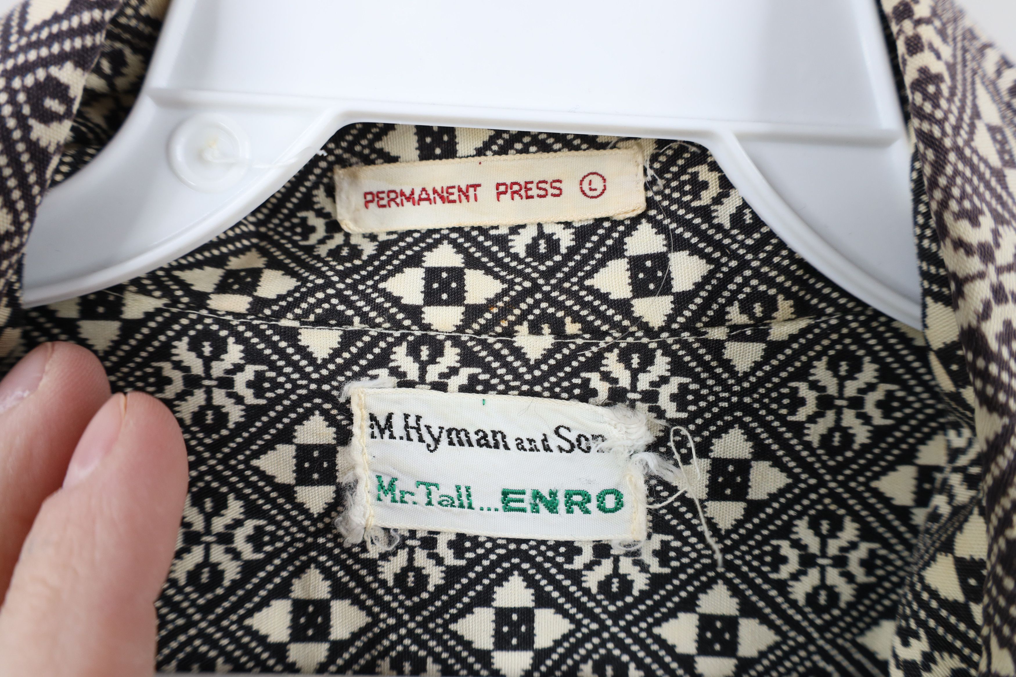 Vintage Vintage 60s 70s Streetwear Collared Button Shirt USA Size US L / EU 52-54 / 3 - 6 Thumbnail