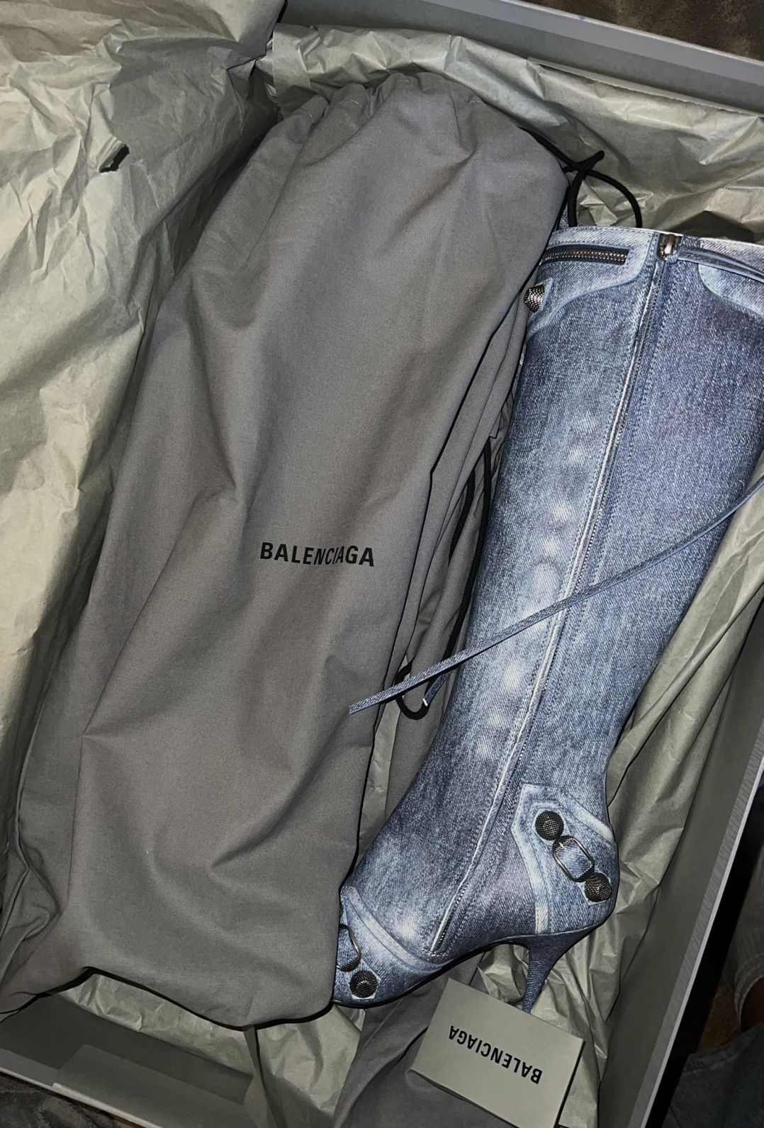 Balenciaga Boots Balenciaga Cagole denim Size US 7 / IT 37 - 7 Thumbnail