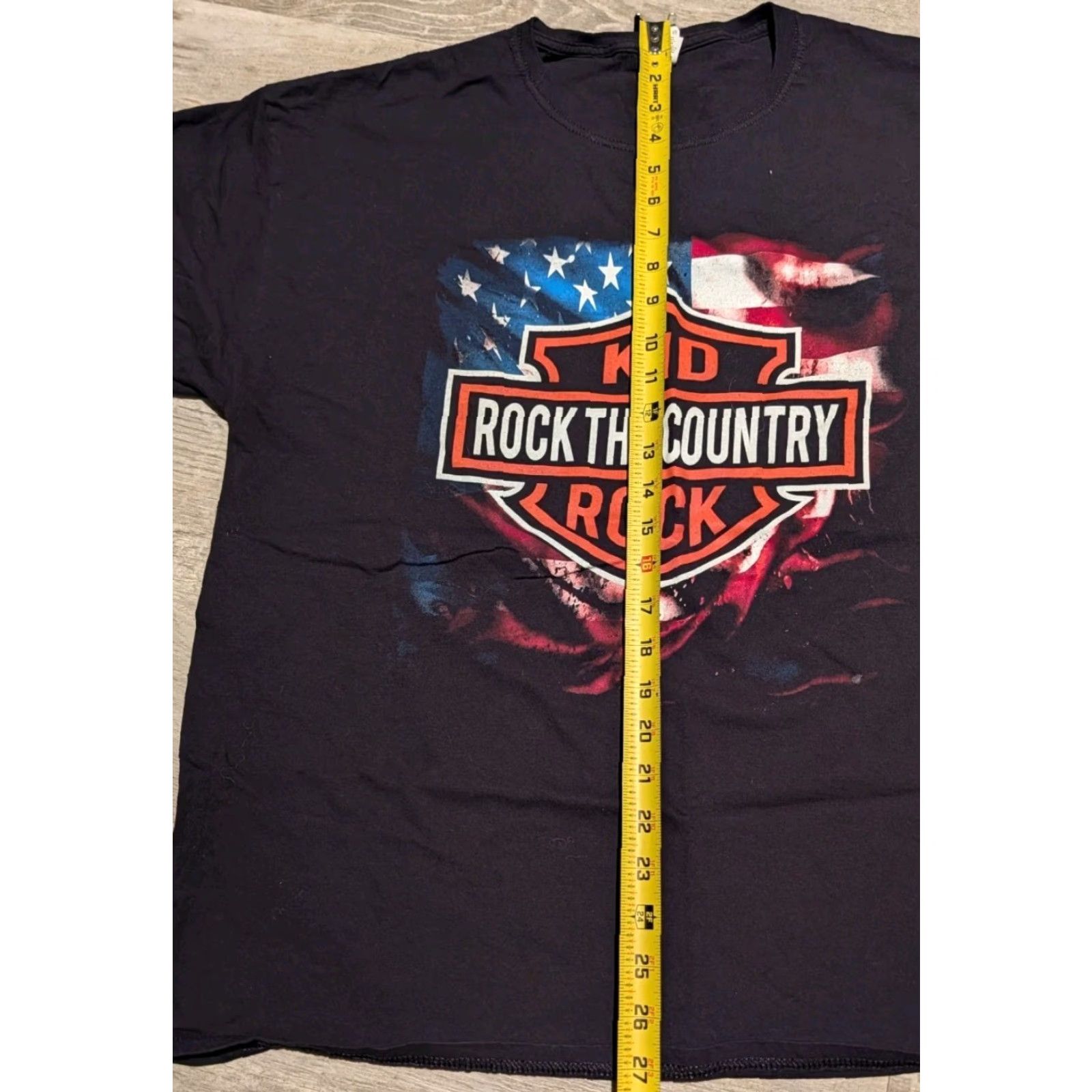Fruit Of The Loom Kid Rock 2025 Rock The Country W/ Nickelback Rock Band Shirt XL Adult Black Size US XL / EU 56 / 4 - 7 Thumbnail
