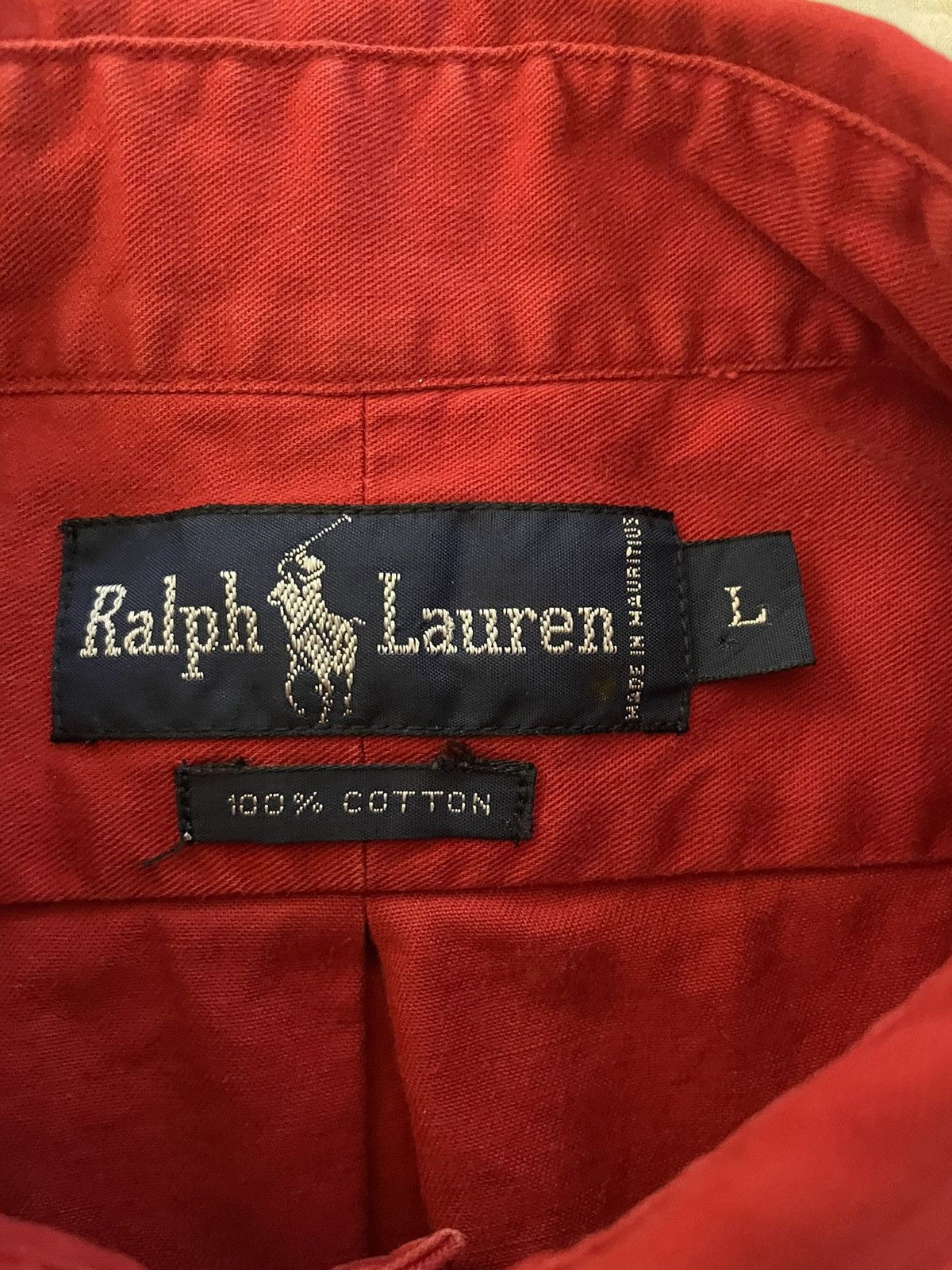 Polo Ralph Lauren × Vintage The Iconic Button Down Twill Shirt Size US L / EU 52-54 / 3 - 4 Thumbnail