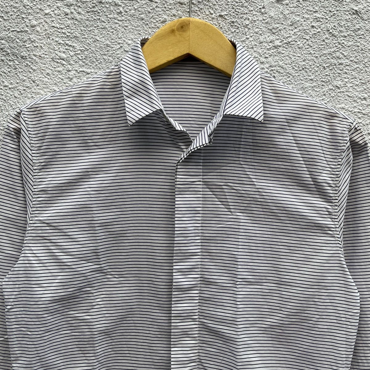 Dior SS15 Dior Homme Striped Kris Van Assche Button Up Shirt Size US S / EU 44-46 / 1 - 2 Thumbnail