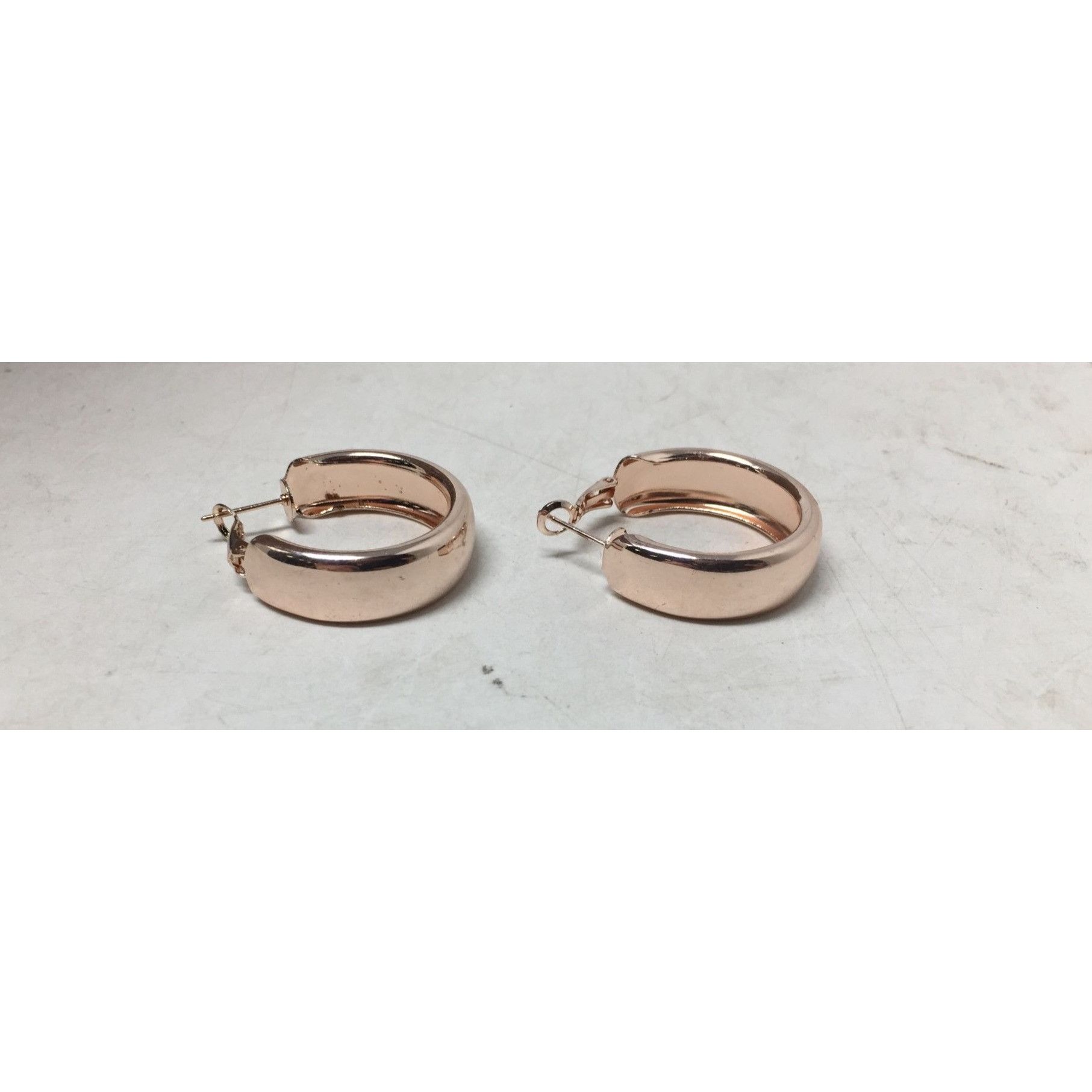 Other Women's Rose Gold Thick Hoop Earrings Size ONE SIZE - 7 Thumbnail