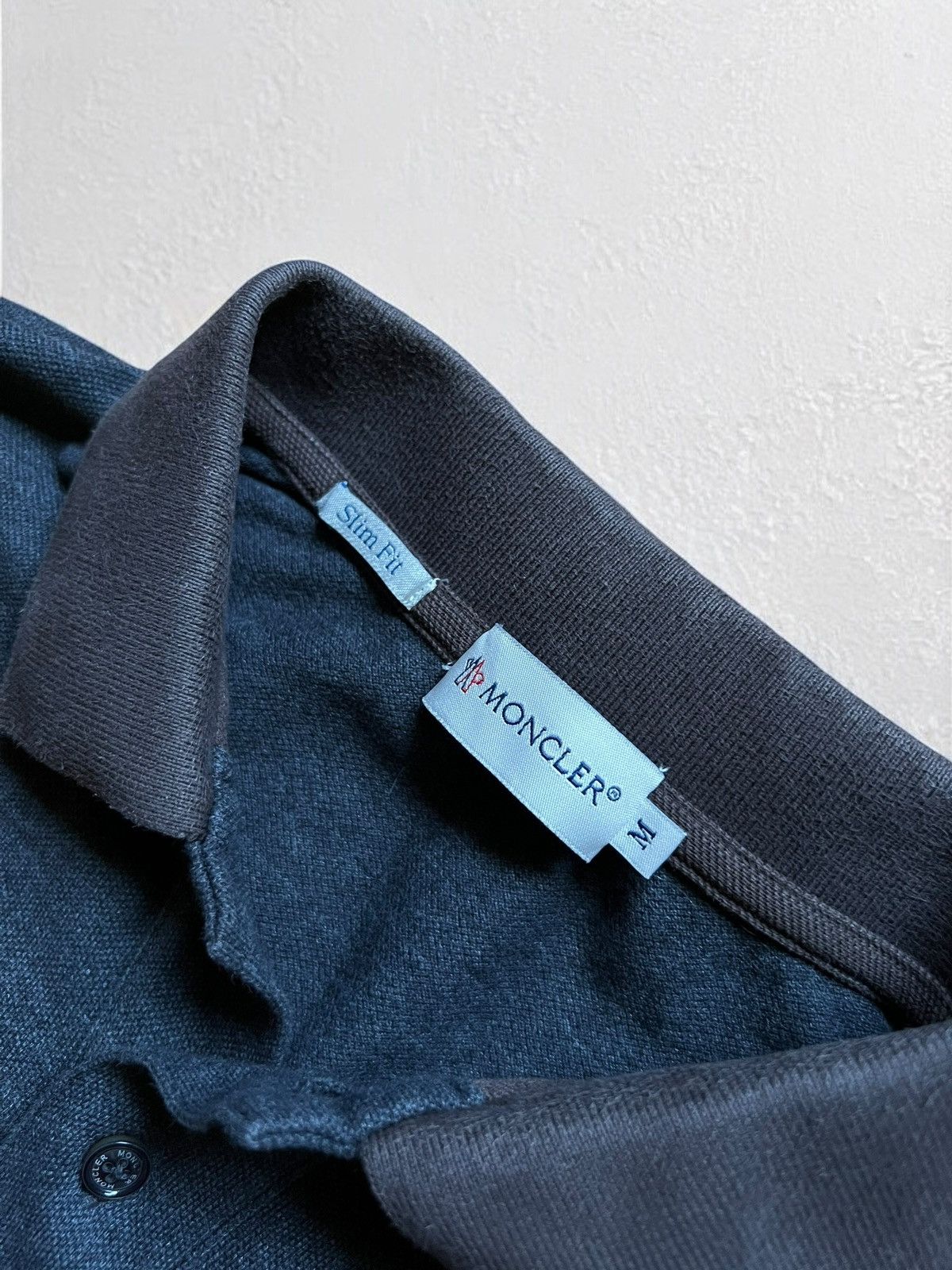 Designer × Moncler MONCLER LONG SLEEVE MAGLIA POLO t shirt tee GREY Size US M / EU 48-50 / 2 - 7 Thumbnail