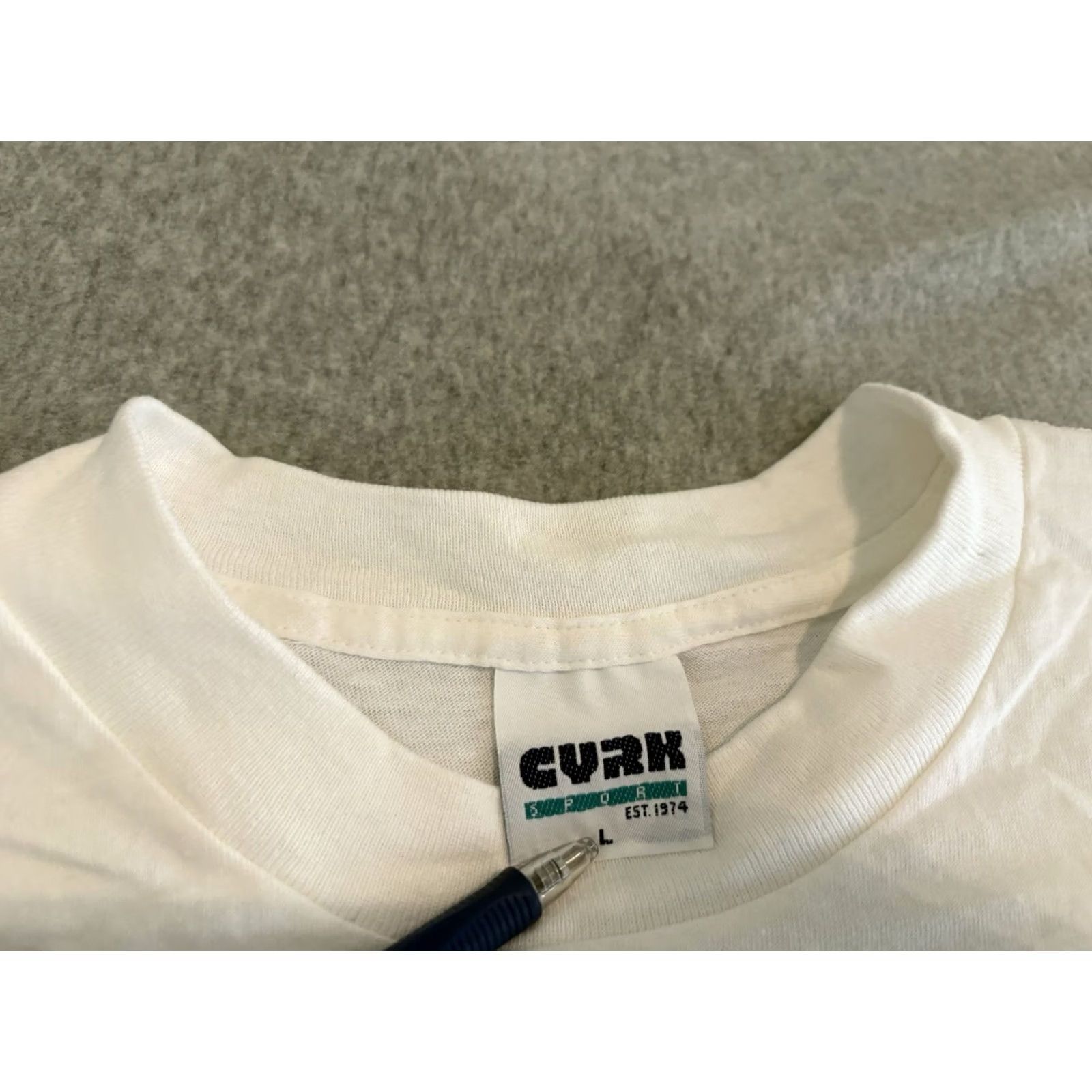 NASCAR VINTAGE NASCAR Winston Cup Series White Pocket Tee Shirt Single Stitch L Mens Short Sleeve Crew Neck Cotton 90s Cars Large White NASCAR Shirt Size US L / EU 52-54 / 3 - 7 Thumbnail