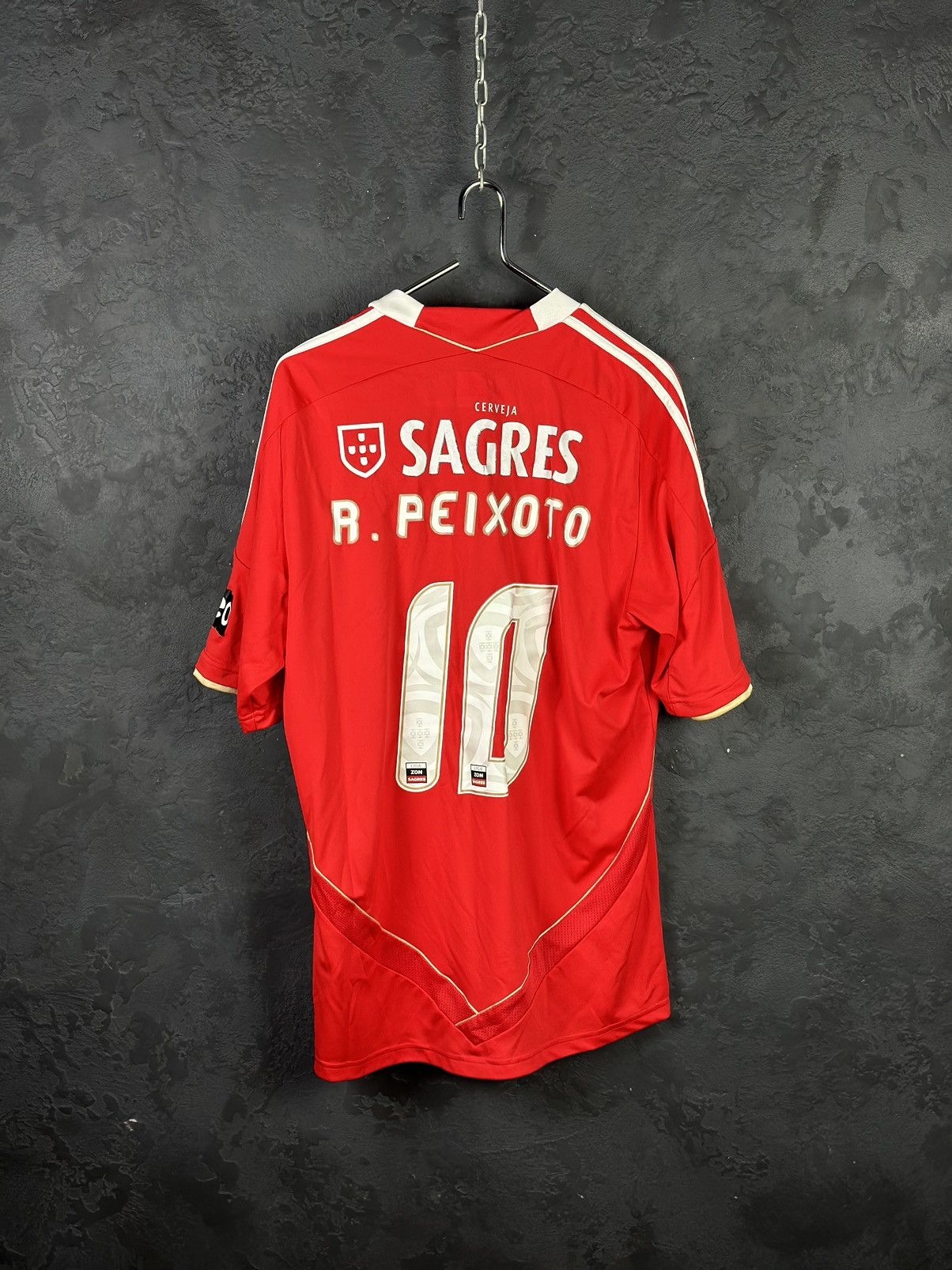 Other Benfica Home football shirt 2011 Soccer #10 PEIXOTO Jersey Size US L / EU 52-54 / 3 - 2 Thumbnail
