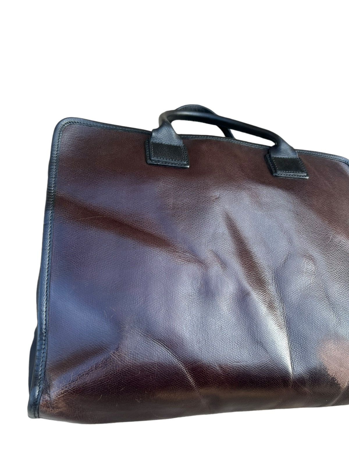 Felisi Vintage Felisi Italy Distressed Patina Leather Handle Bag Size ONE SIZE - 12 Thumbnail