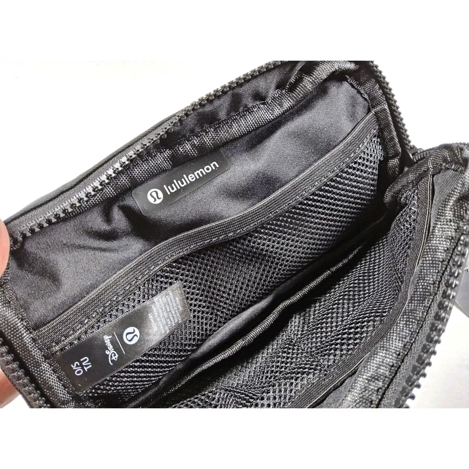 Lululemon Lululemon Disney Everywhere Belt Bag Mickey Mouse Crossbody Unisex Adults Small Black Nylon Limited Edition Adjustable Strap Size ONE SIZE - 4 Thumbnail
