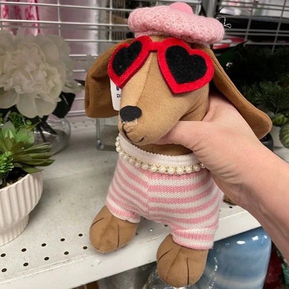 Other Valentine’s Day Dachshund Dog Love Sweater Heart Sunglasses Size ONE SIZE - 1 Thumbnail