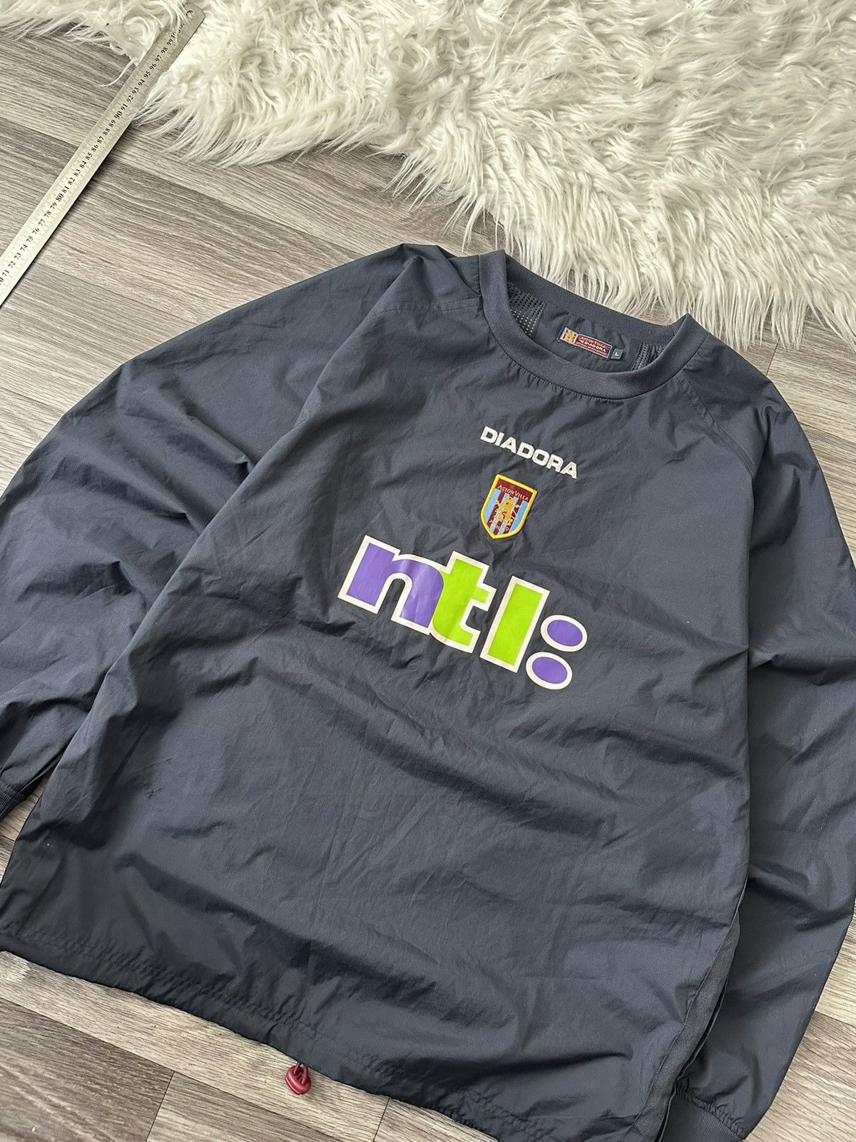 Diadora Diadora Vintage Aston Villa 2000-2002 Navy Blue sweatshirt Size US L / EU 52-54 / 3 - 3 Thumbnail