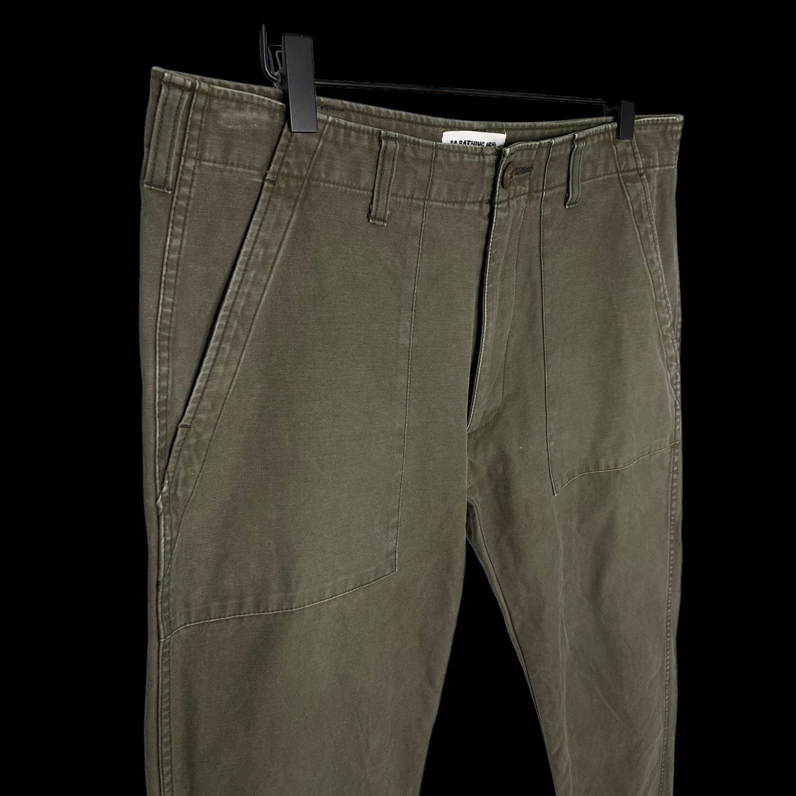 Bape Classics Army Patch Pants (Olive) | L (~34) Size US 34 / EU 50 - 5 Thumbnail