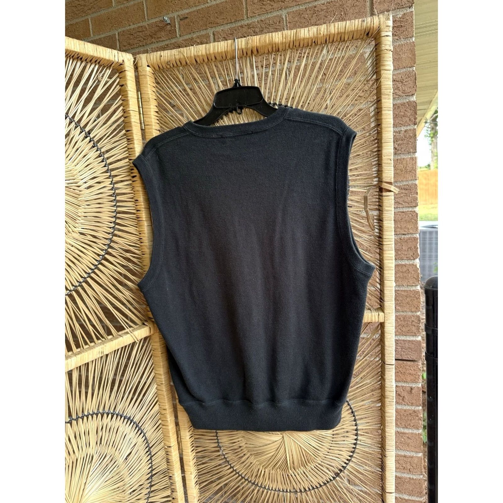 Ralph Lauren Polo Golf Ralph Lauren Sweater Vest Mens Large Black V-Neck Cotton Blue Pony USA Size US L / EU 52-54 / 3 - 3 Thumbnail