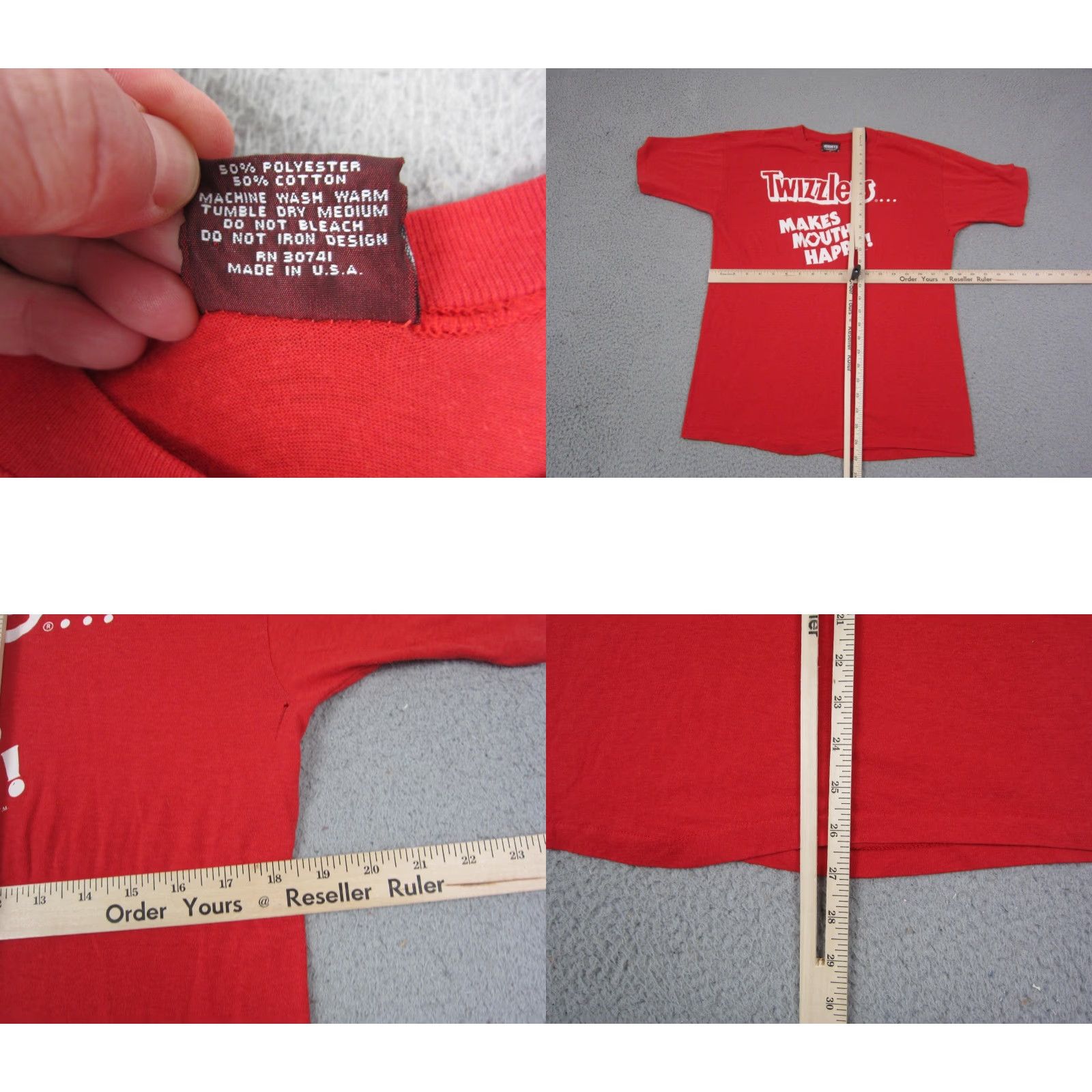Vintage Hershey’s Vintage Shirt Adult XL Red Cotton Polyester Knit Short Sleeve Crew Neck City Classic Outdoor All Seasons Breathable Mens XL Size US XL / EU 56 / 4 - 8 Thumbnail