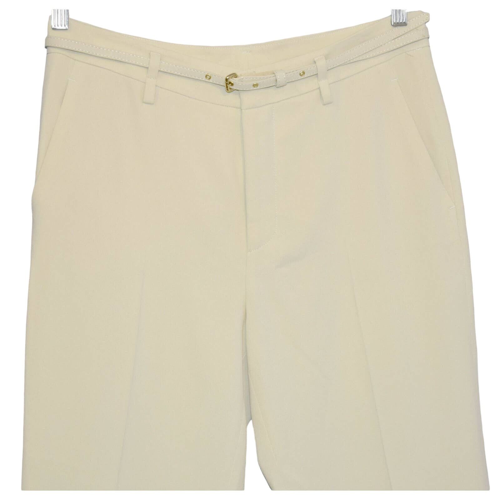 RED Valentino E0 NWT RED VALENTINO Ivory Frisottine Capri Pants Sz 42 $595 Size 28" / US 6 / IT 42 - 4 Thumbnail