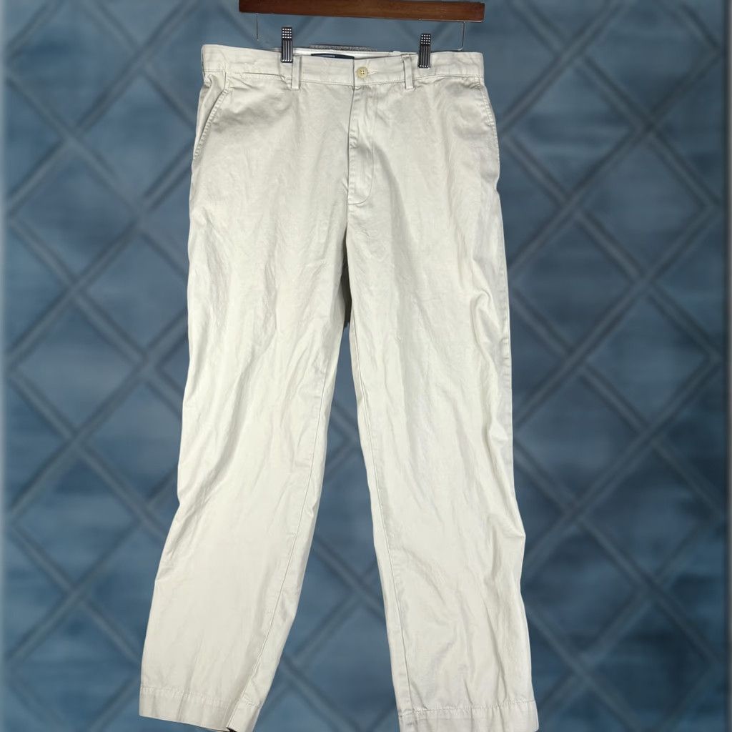 Polo Ralph Lauren Polo Ralph Lauren Chino Pants Mens 34x30 Beige Khaki Cotton Flat Front Casual Pants Men Beige 34/30 Slim Straight Front Zip Size US S / EU 44-46 / 1 - 1 Thumbnail