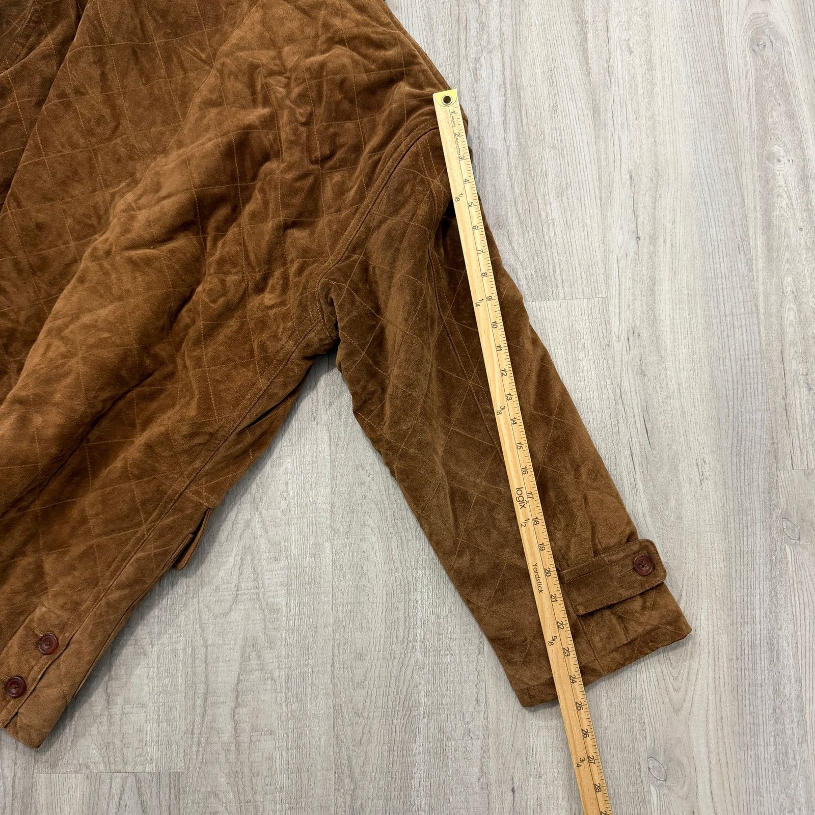 Vintage J Peterman Suede Leather Jacket Mens Medium Brown Chore Size US M / EU 48-50 / 2 - 9 Thumbnail