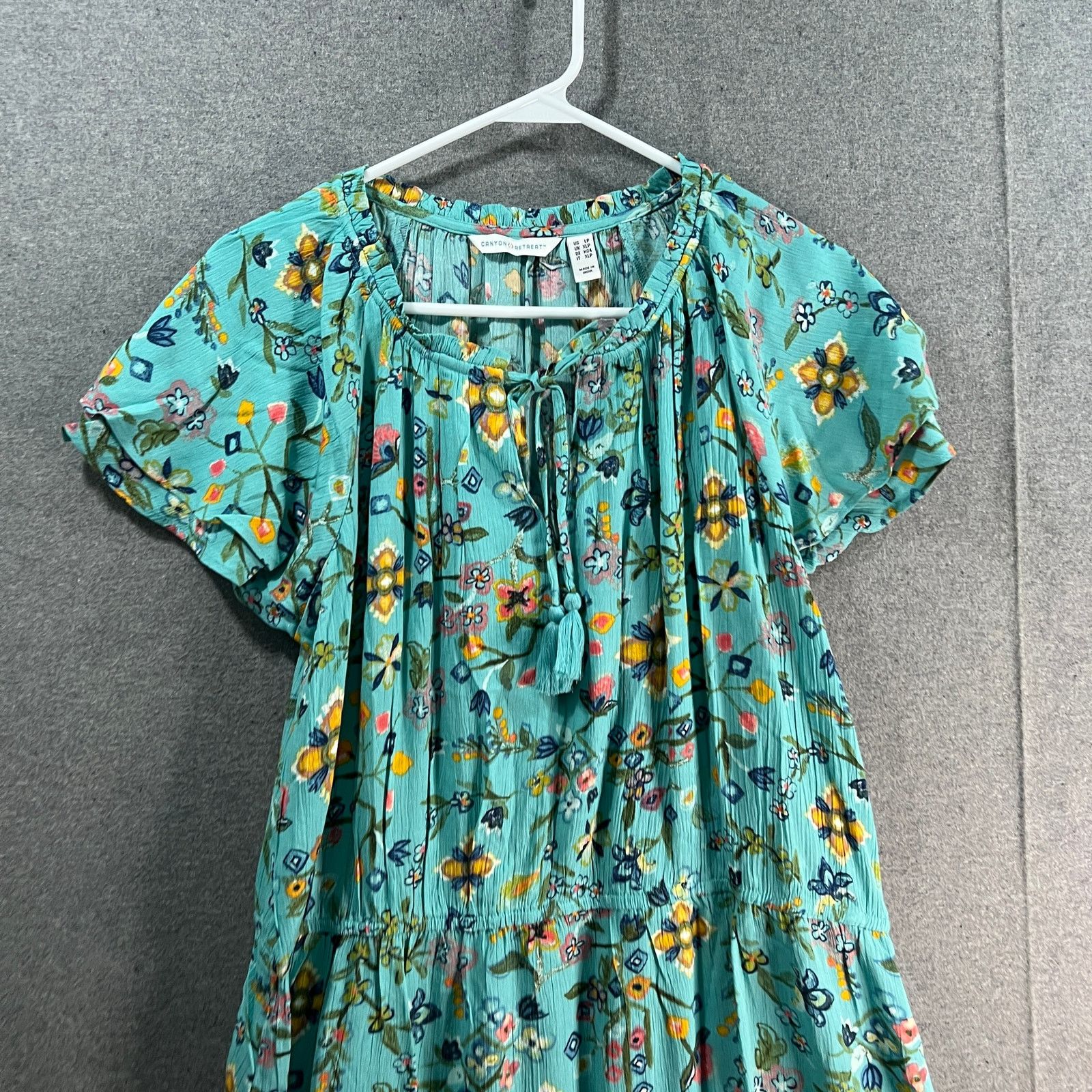Other Canyon Retreat Petite Flutter Sleeve Dress Size L / US 10 / IT 46 - 4 Thumbnail