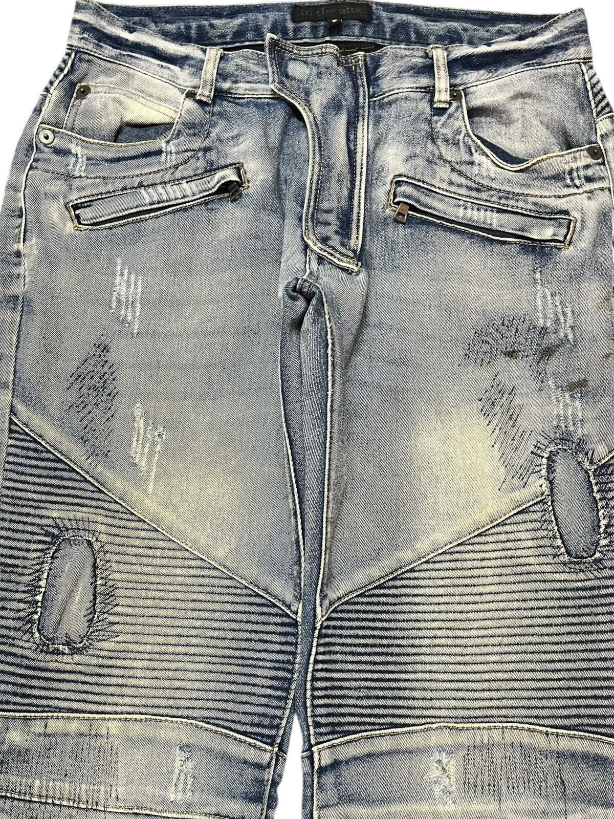 In The Attic Vintage In The Attic Biker Knee Pad Cargo Denim Size US 32 / EU 48 - 2 Thumbnail